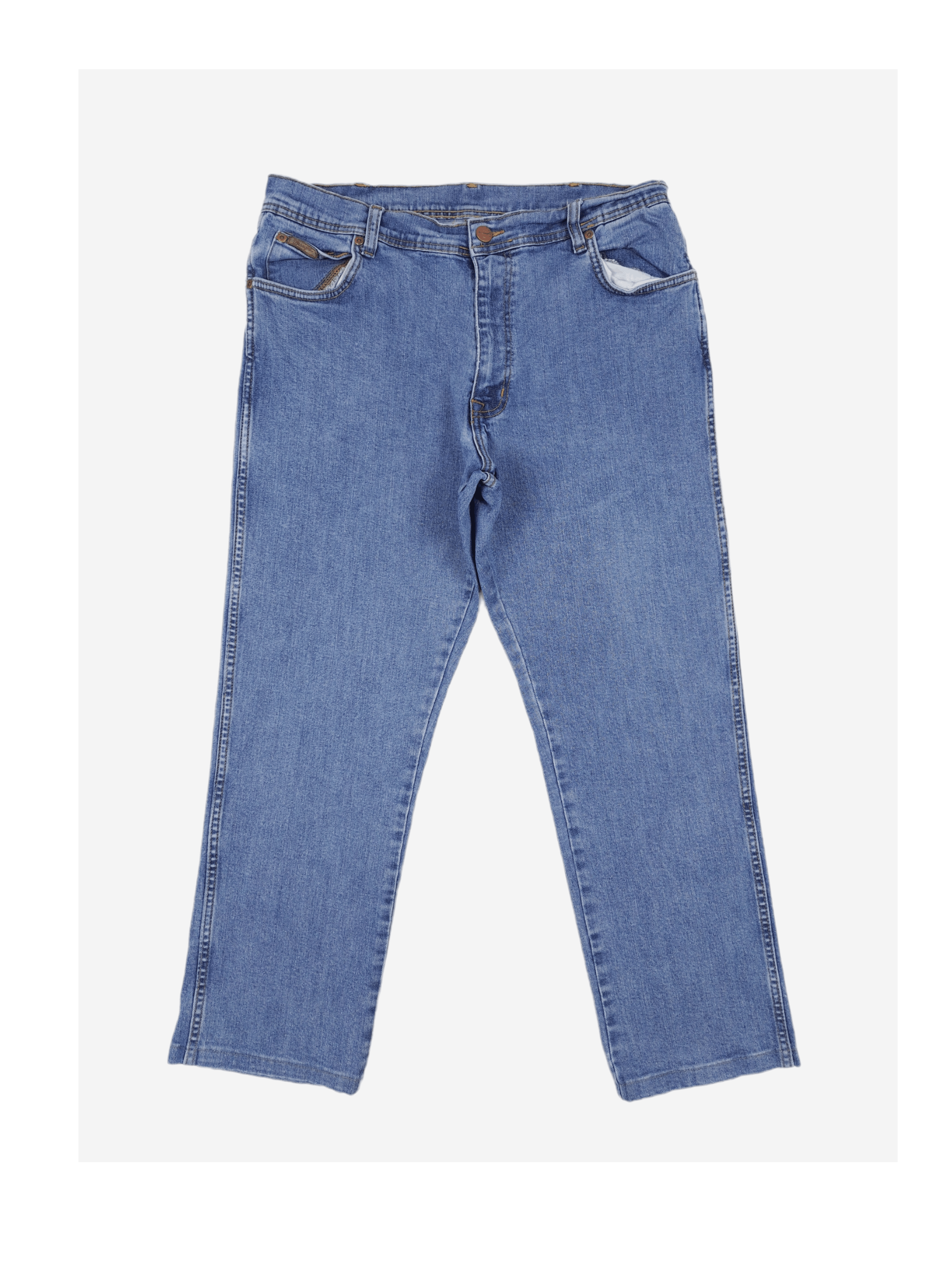 Vintage × Wrangler 💎 Vintage Wrangler 36/30 Texas Stretch Blue Denim Jeans Size US 36 / EU 52 - 1 Thumbnail