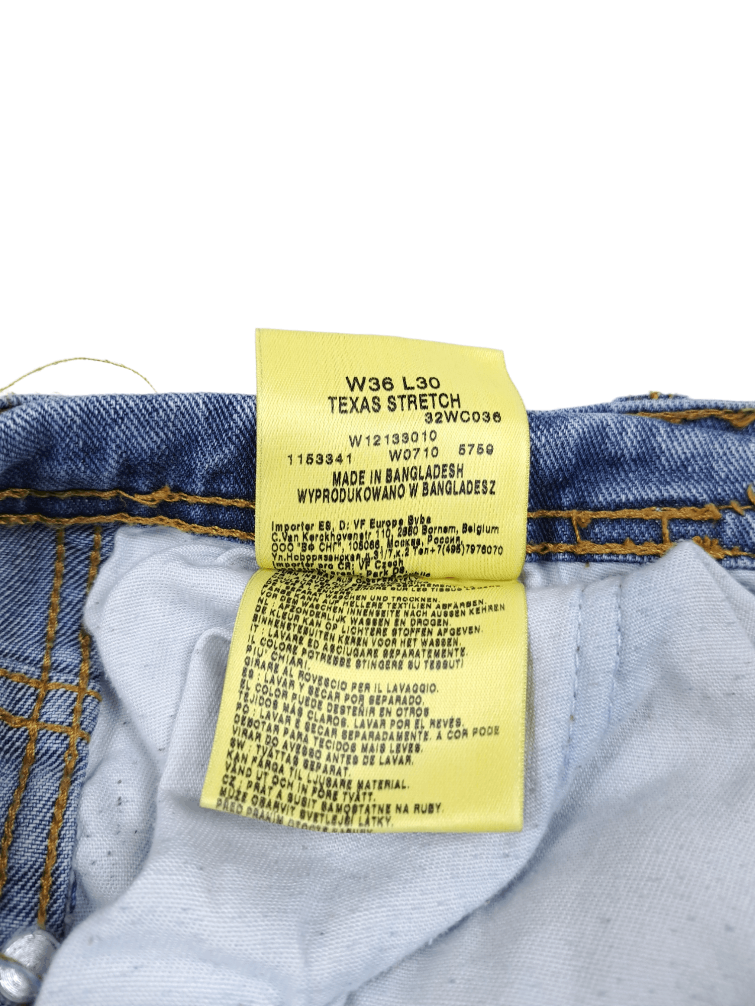 Vintage × Wrangler 💎 Vintage Wrangler 36/30 Texas Stretch Blue Denim Jeans Size US 36 / EU 52 - 5 Thumbnail