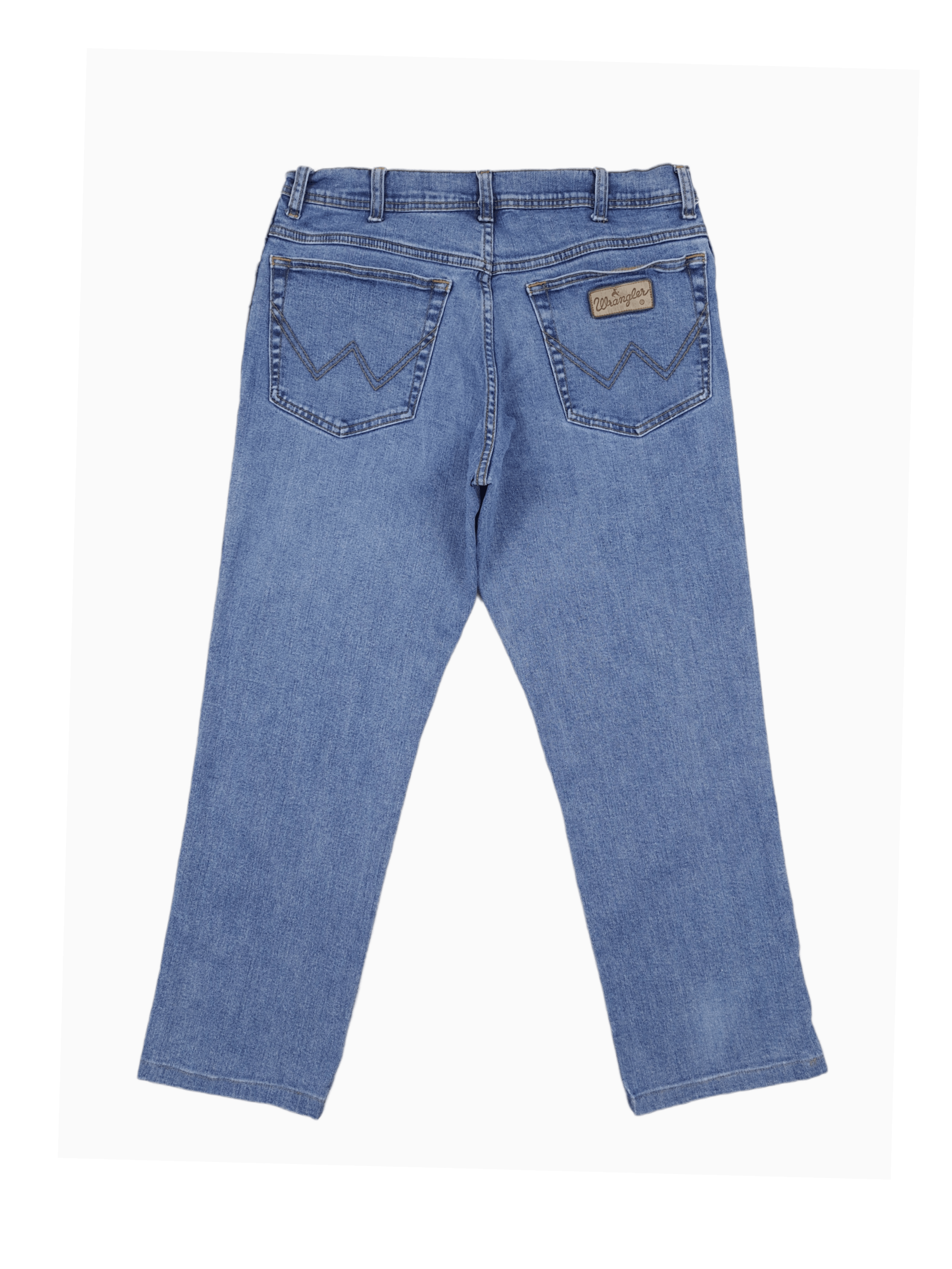 Vintage × Wrangler 💎 Vintage Wrangler 36/30 Texas Stretch Blue Denim Jeans Size US 36 / EU 52 - 2 Thumbnail