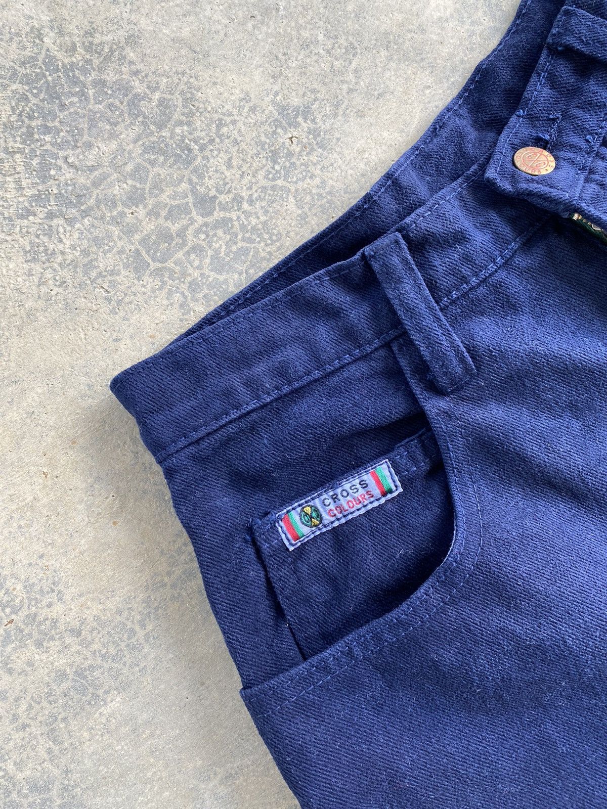 Cross Colours Vintage Cross Colours Baggy Semi Carrot Denim Pants Size US 29 - 4 Thumbnail