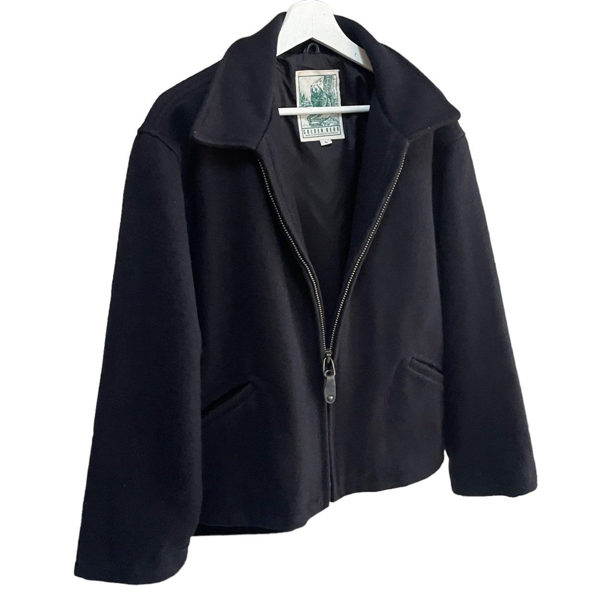 Golden Bear VINTAGE GOLDEN BEAR HARD WOOL LEATHER TRIM JACKET Size US L / EU 52-54 / 3 - 2 Thumbnail