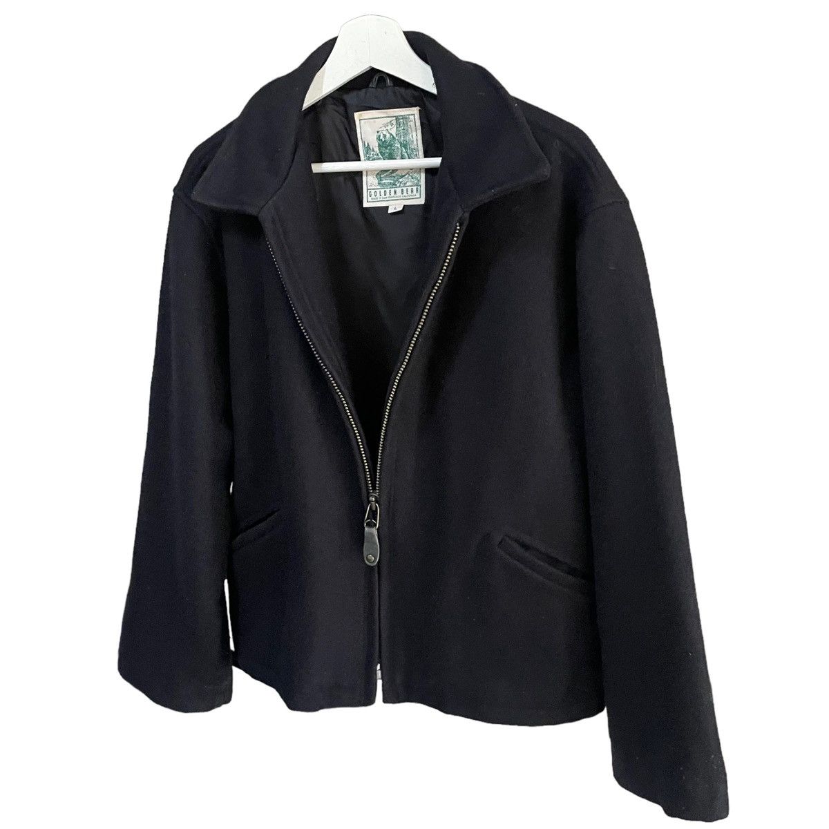 Golden Bear VINTAGE GOLDEN BEAR HARD WOOL LEATHER TRIM JACKET Size US L / EU 52-54 / 3 - 3 Thumbnail