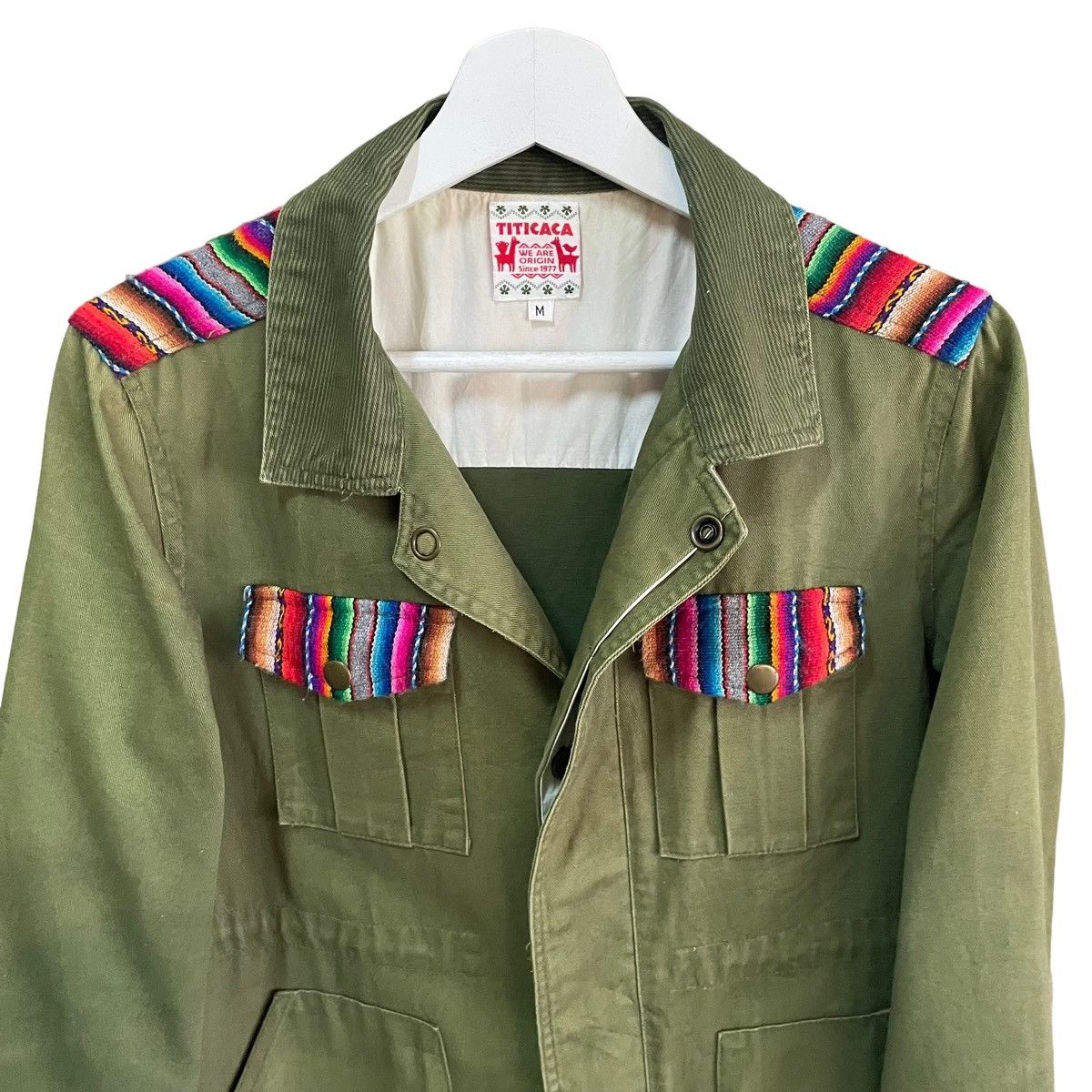 Hysteric Glamour × Japanese Brand × Vintage 💥 TITICACA MILITARY NATIVE WESTERN BUTTON JACKET Size US M / EU 48-50 / 2 - 3 Thumbnail