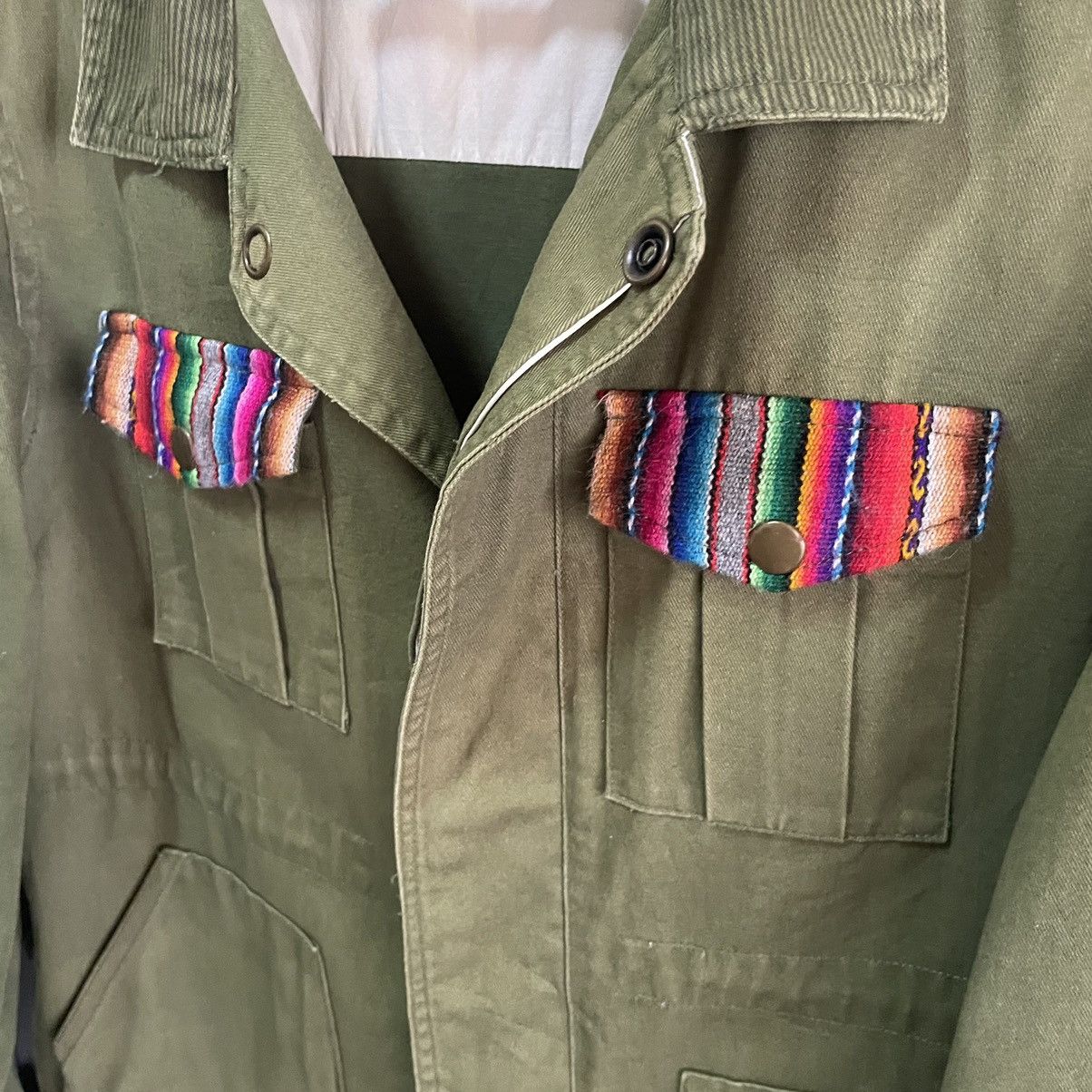 Hysteric Glamour × Japanese Brand × Vintage 💥 TITICACA MILITARY NATIVE WESTERN BUTTON JACKET Size US M / EU 48-50 / 2 - 4 Thumbnail