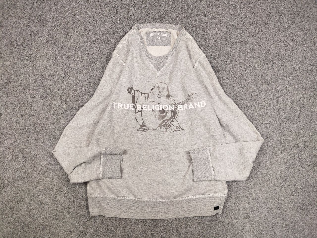 True Religion Retro True Religion Crew Chek Grey Sweatshirt supreme Style Size US XL / EU 56 / 4 - 13 Thumbnail