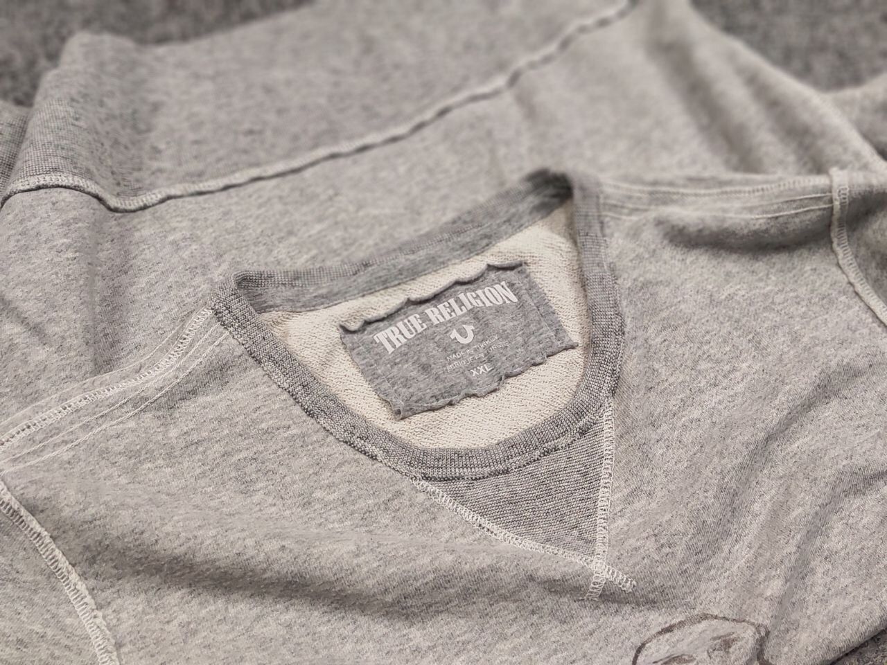 True Religion Retro True Religion Crew Chek Grey Sweatshirt supreme Style Size US XL / EU 56 / 4 - 18 Thumbnail