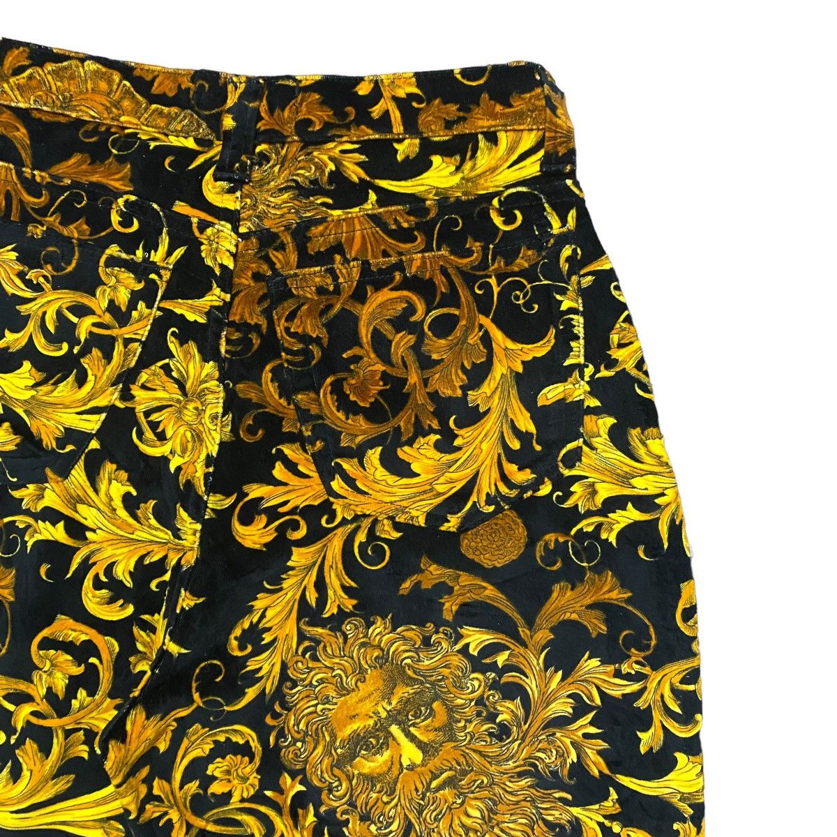 Versace Jeans Couture Vintage Versace Baroque Medusa Velvet Jeans Size 30" / US 8 / IT 44 - 15 Thumbnail