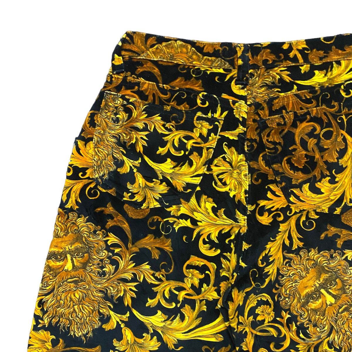Versace Jeans Couture Vintage Versace Baroque Medusa Velvet Jeans Size 30" / US 8 / IT 44 - 16 Thumbnail
