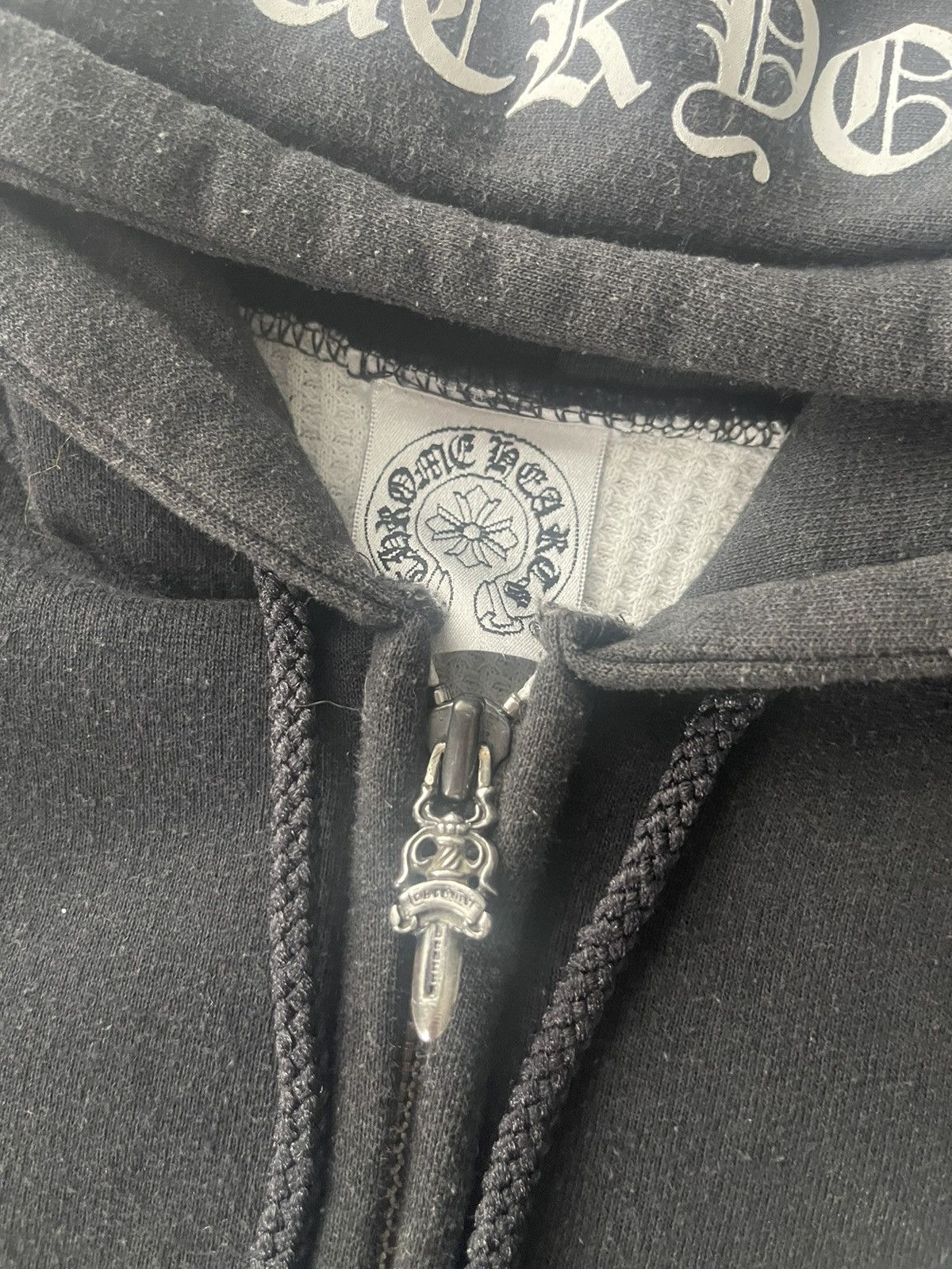 Vintage Chrome Hearts Early 2000s Thermal Zip Up | Grailed