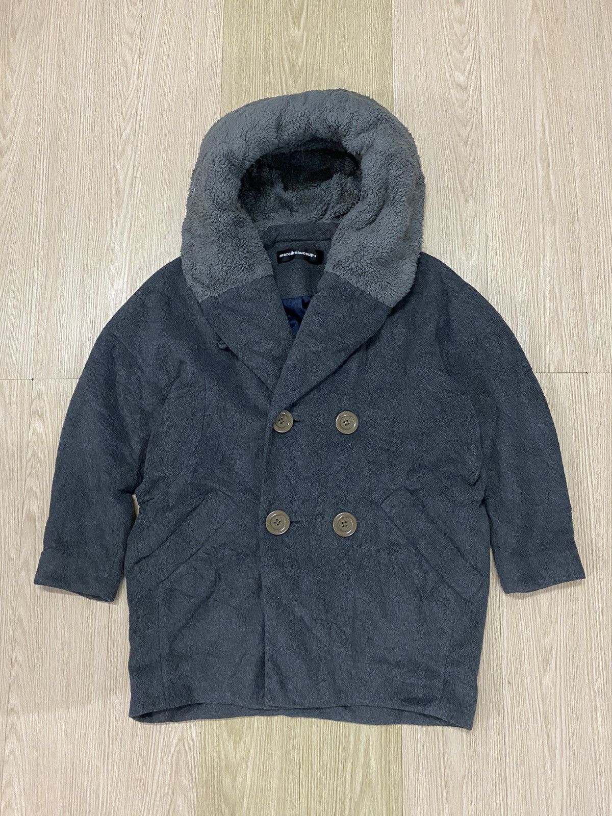 Issey Miyake × Japanese Brand × mercibeaucoup Mercibeaucoup by Issey Miyake double breasted wool jacket Size US XXL / EU 58 / 5 - 1 Thumbnail