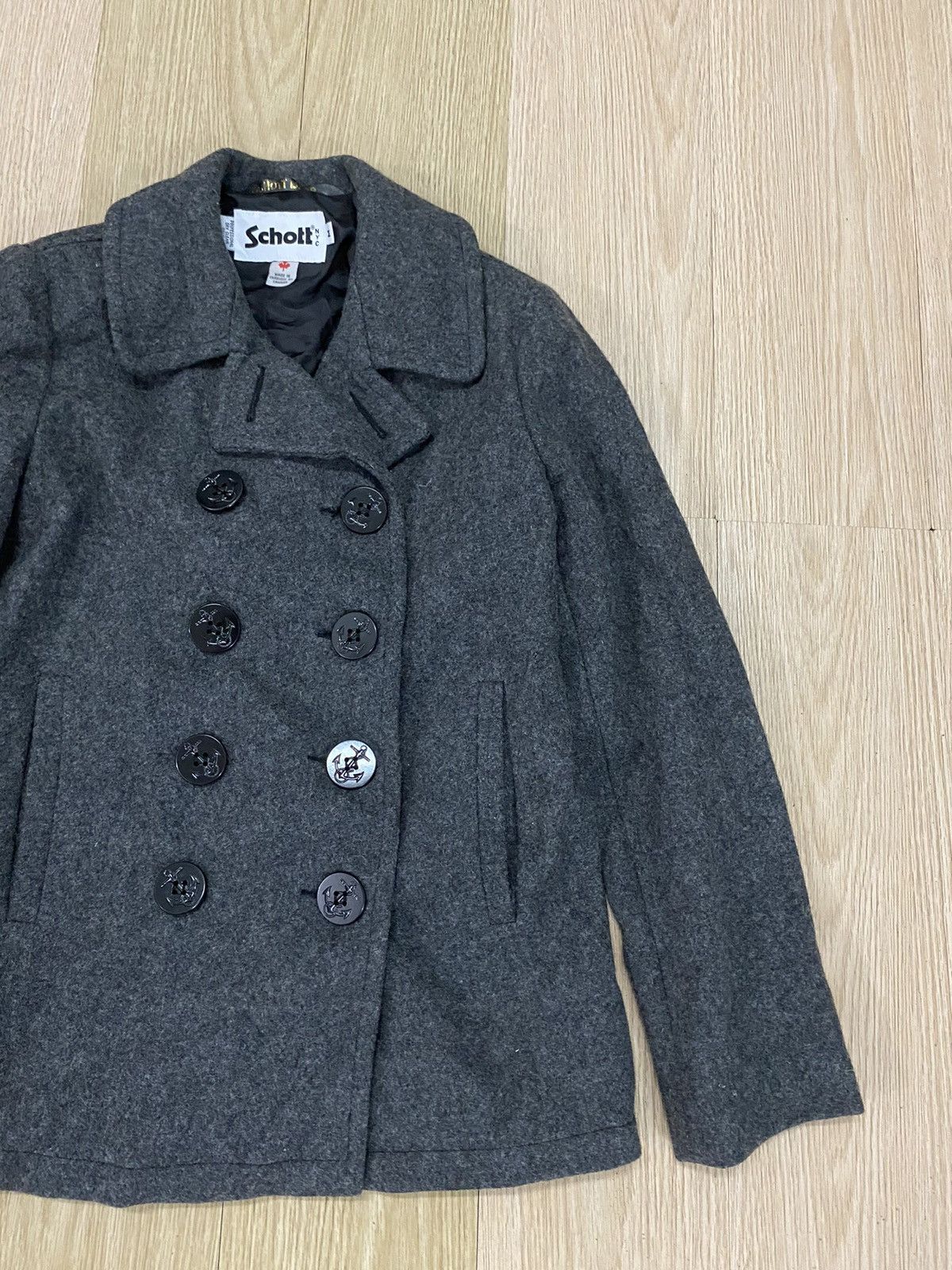 Schott Vintage Schott NYC double breasted wool jacket Size US M / EU 48-50 / 2 - 2 Thumbnail