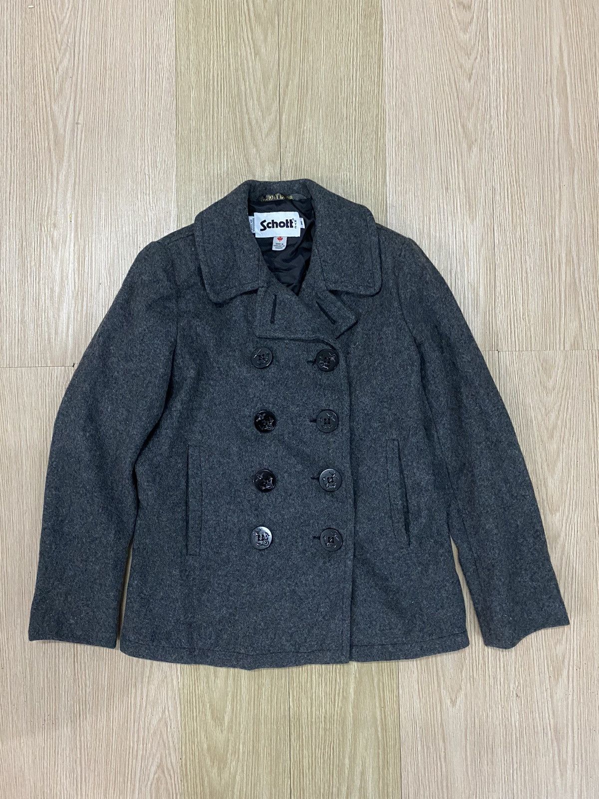 Schott Vintage Schott NYC double breasted wool jacket Size US M / EU 48-50 / 2 - 1 Thumbnail