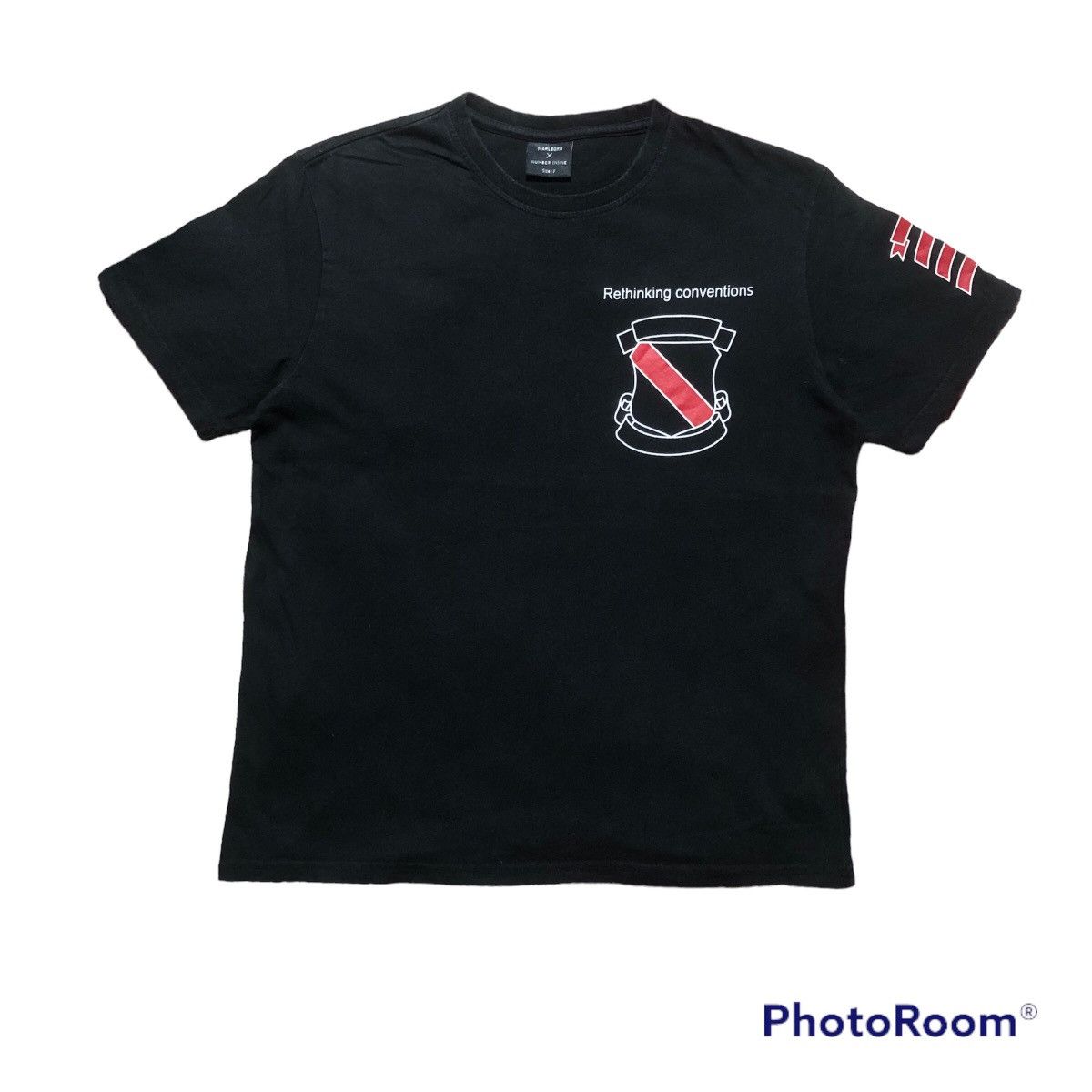 Japanese Brand Rare‼️🔥Number (N)ine X Marlboro Rethinking Conventions Tshirt Size US M / EU 48-50 / 2 - 1 Thumbnail
