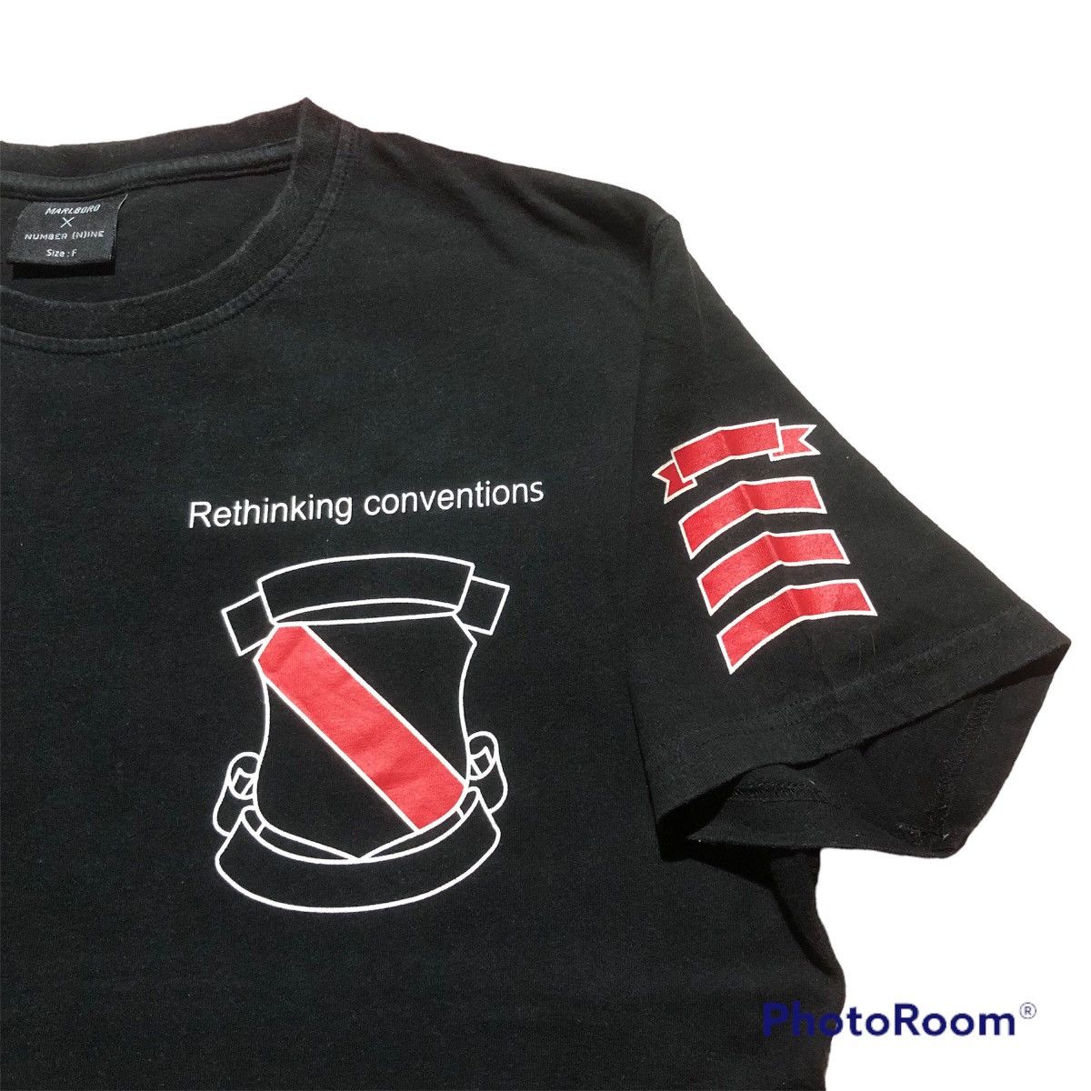Japanese Brand Rare‼️🔥Number (N)ine X Marlboro Rethinking Conventions Tshirt Size US M / EU 48-50 / 2 - 4 Thumbnail