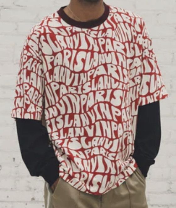 Lanvin Lanvin T-shirt Logo All-over Size US XL / EU 56 / 4 - 1 Thumbnail