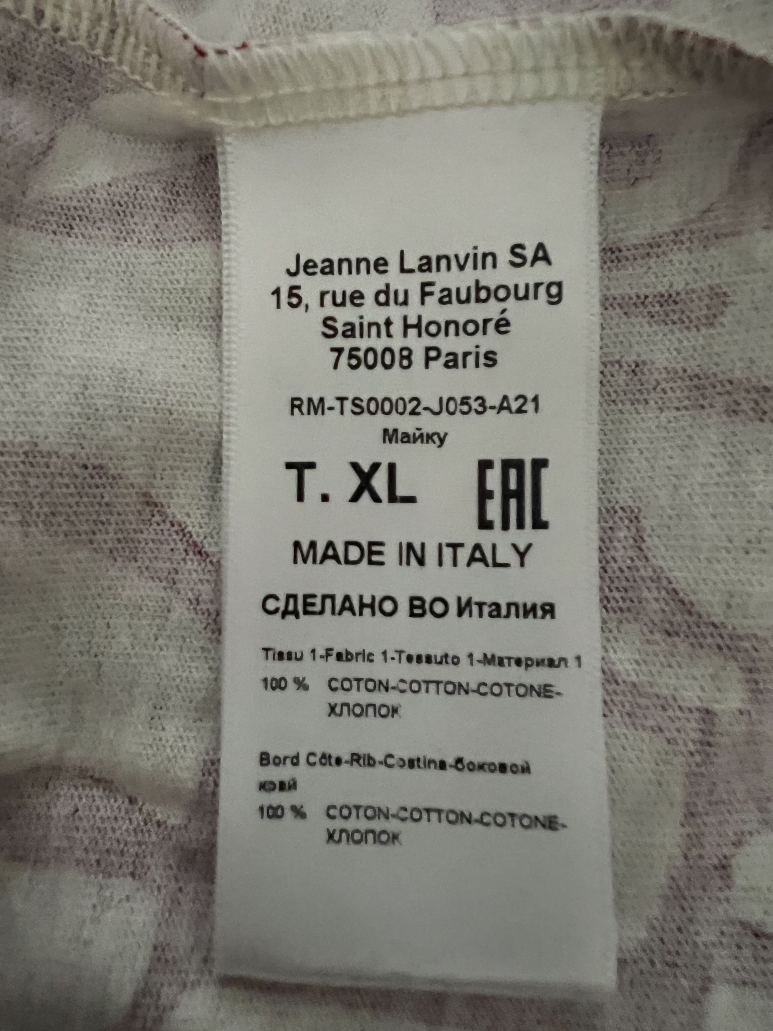 Lanvin Lanvin T-shirt Logo All-over Size US XL / EU 56 / 4 - 6 Thumbnail