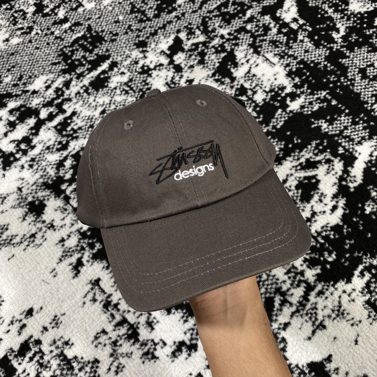 Stussy STUSSY DESIGNS CAP HAT IN DARK GREY | Grailed