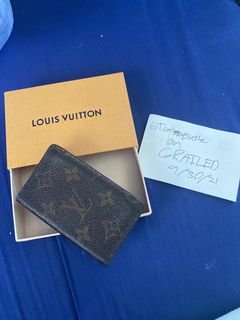 Louis Vuitton Pocket Organizer Monogram Eclipse Patchwork Multicolor '3  Card Slot