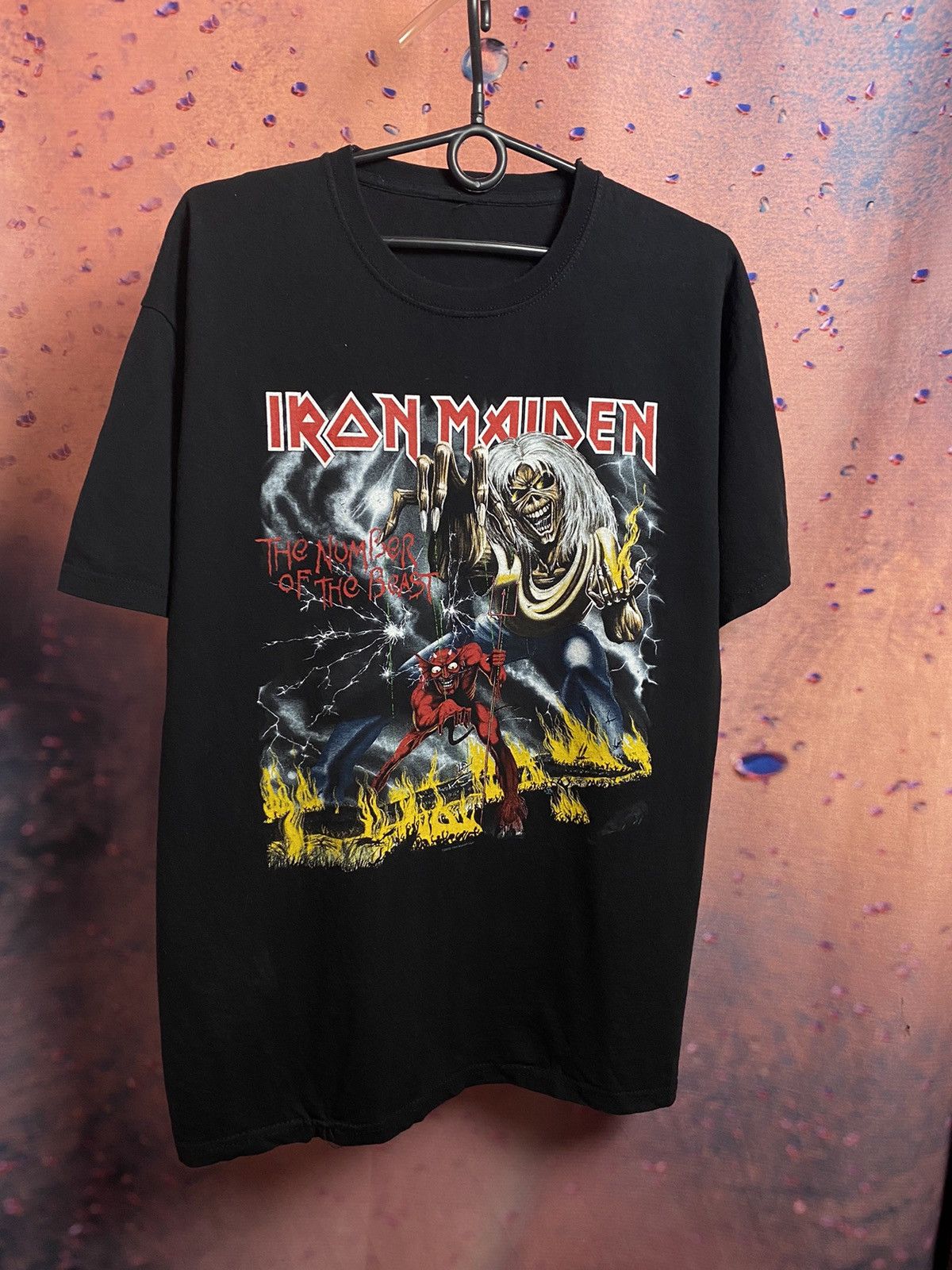 Band Tees × Iron Maiden × Vintage Vintage Iron maiden band rock tee Size US L / EU 52-54 / 3 - 2 Thumbnail