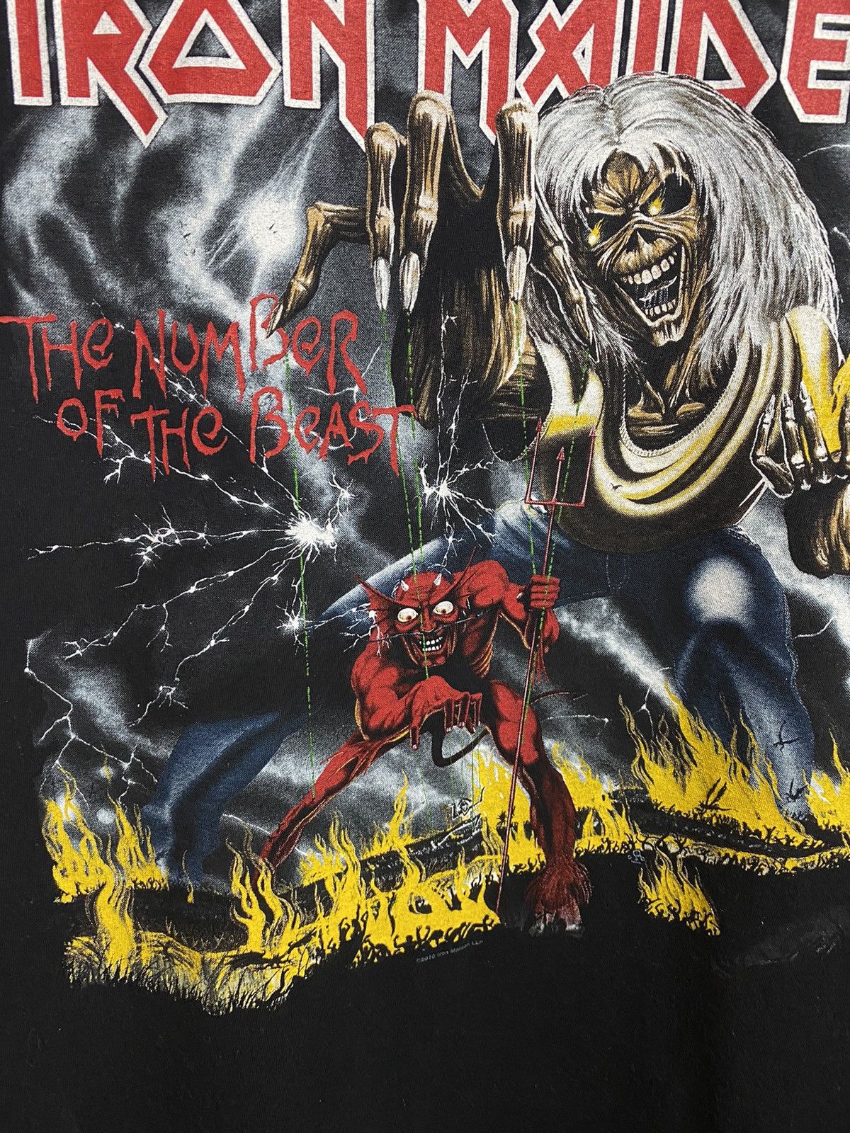 Band Tees × Iron Maiden × Vintage Vintage Iron maiden band rock tee Size US L / EU 52-54 / 3 - 3 Thumbnail