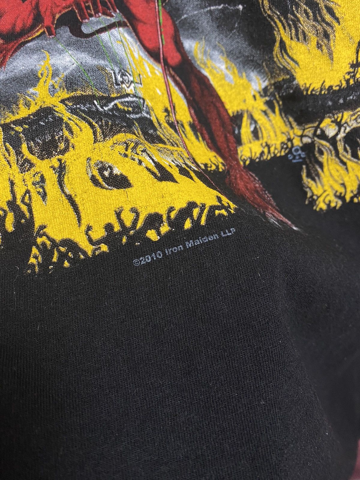 Band Tees × Iron Maiden × Vintage Vintage Iron maiden band rock tee Size US L / EU 52-54 / 3 - 4 Thumbnail