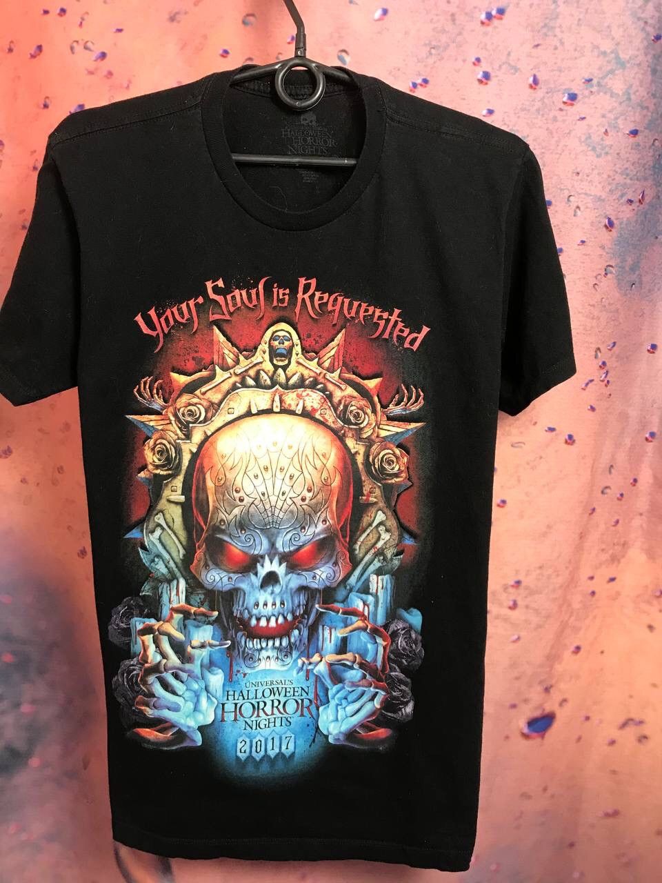 Expert Horror × Vintage Vintage Halloween horror night streetwear tee Size US S / EU 44-46 / 1 - 2 Thumbnail