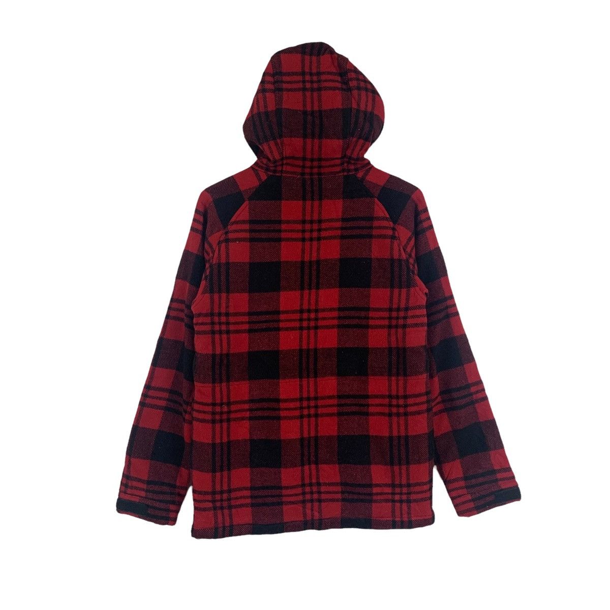 Vintage Vintage HARE Japanese Tartan Wool Hoodie Sweater Jacket Size US L / EU 52-54 / 3 - 2 Thumbnail