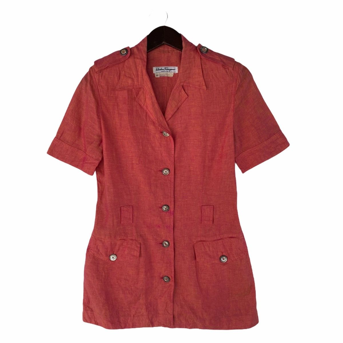 Salvatore Ferragamo 💥SALVATORE FERRAGAMO Italy branded shirt Size M / US 6-8 / IT 42-44 - 1 Thumbnail