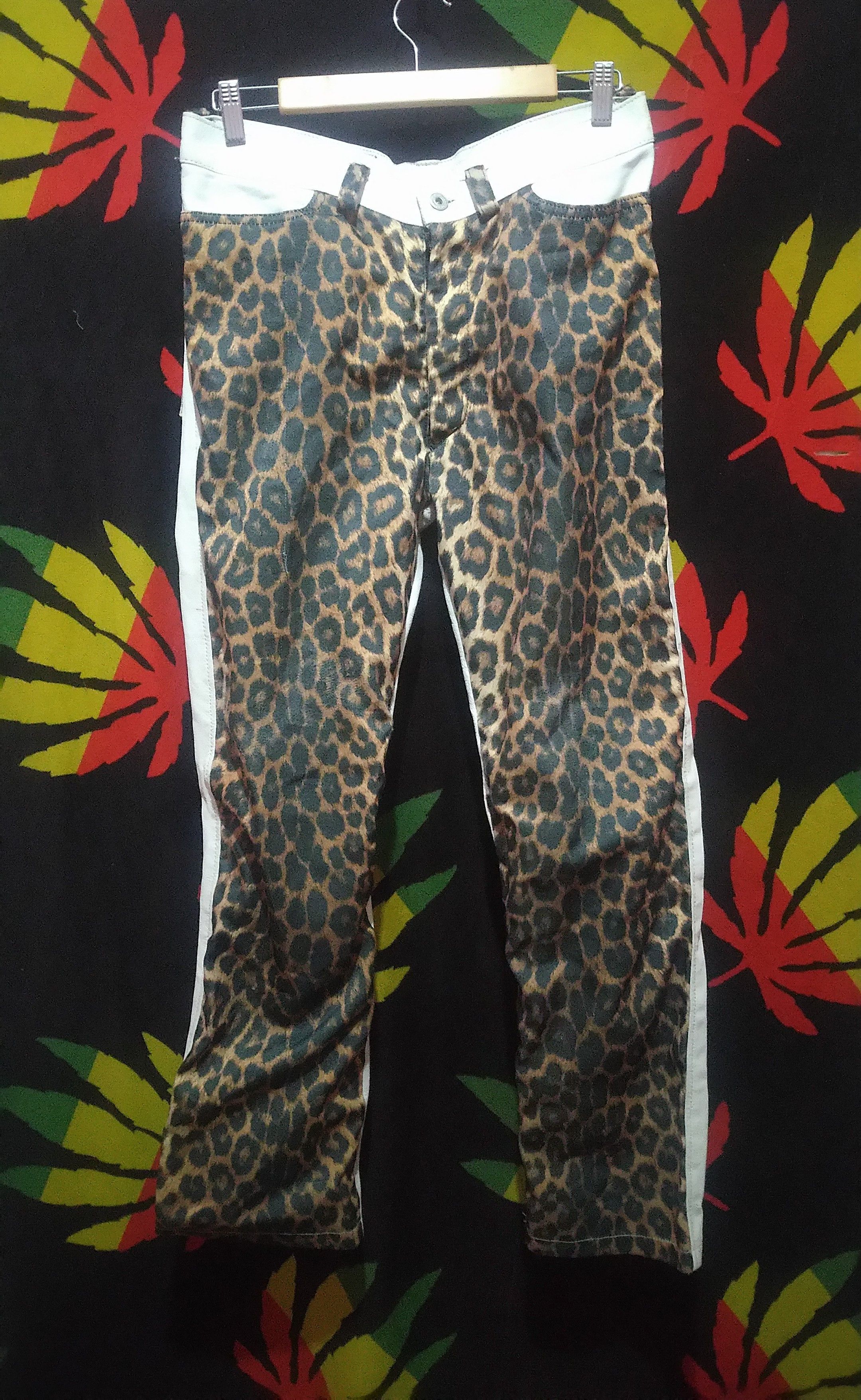 Japanese Brand Sexy Dynamite London Cheetah Punk Leather Pant Size US 32 / EU 48 - 1 Thumbnail