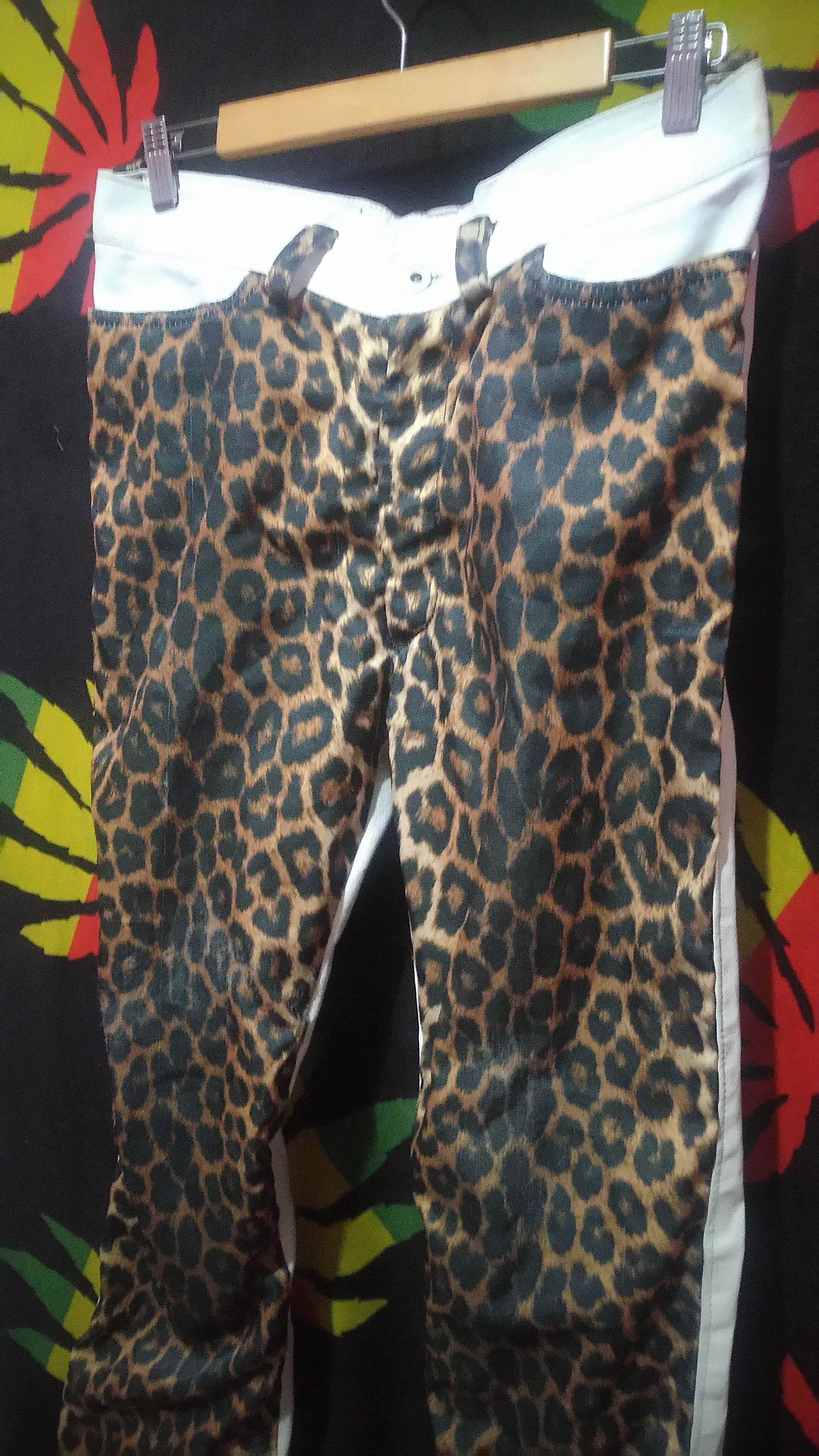 Japanese Brand Sexy Dynamite London Cheetah Punk Leather Pant Size US 32 / EU 48 - 6 Thumbnail