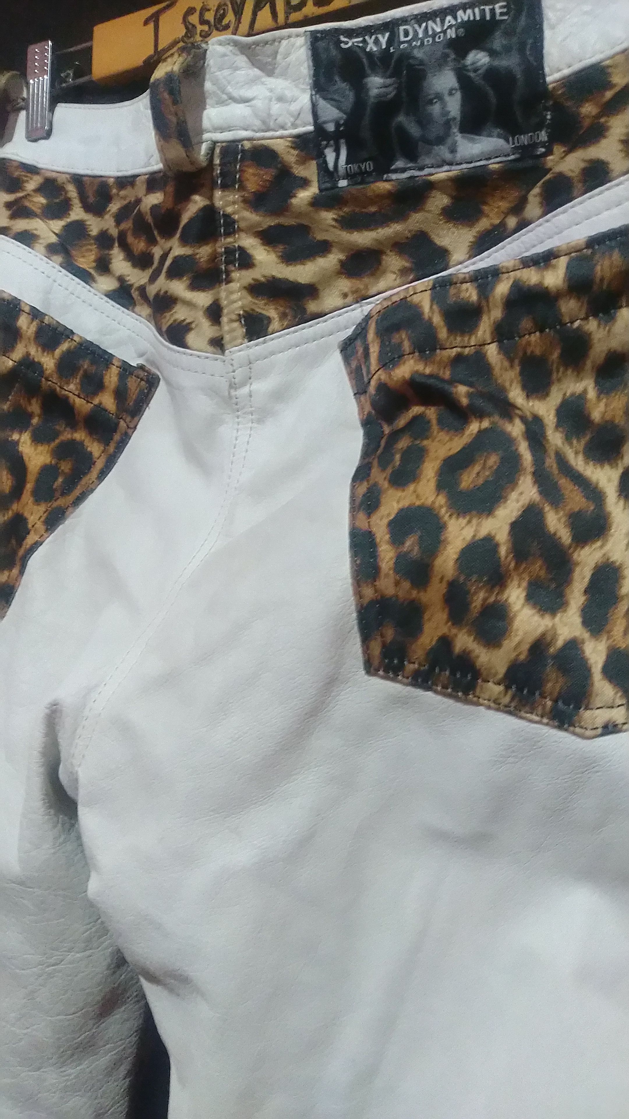 Japanese Brand Sexy Dynamite London Cheetah Punk Leather Pant Size US 32 / EU 48 - 5 Thumbnail