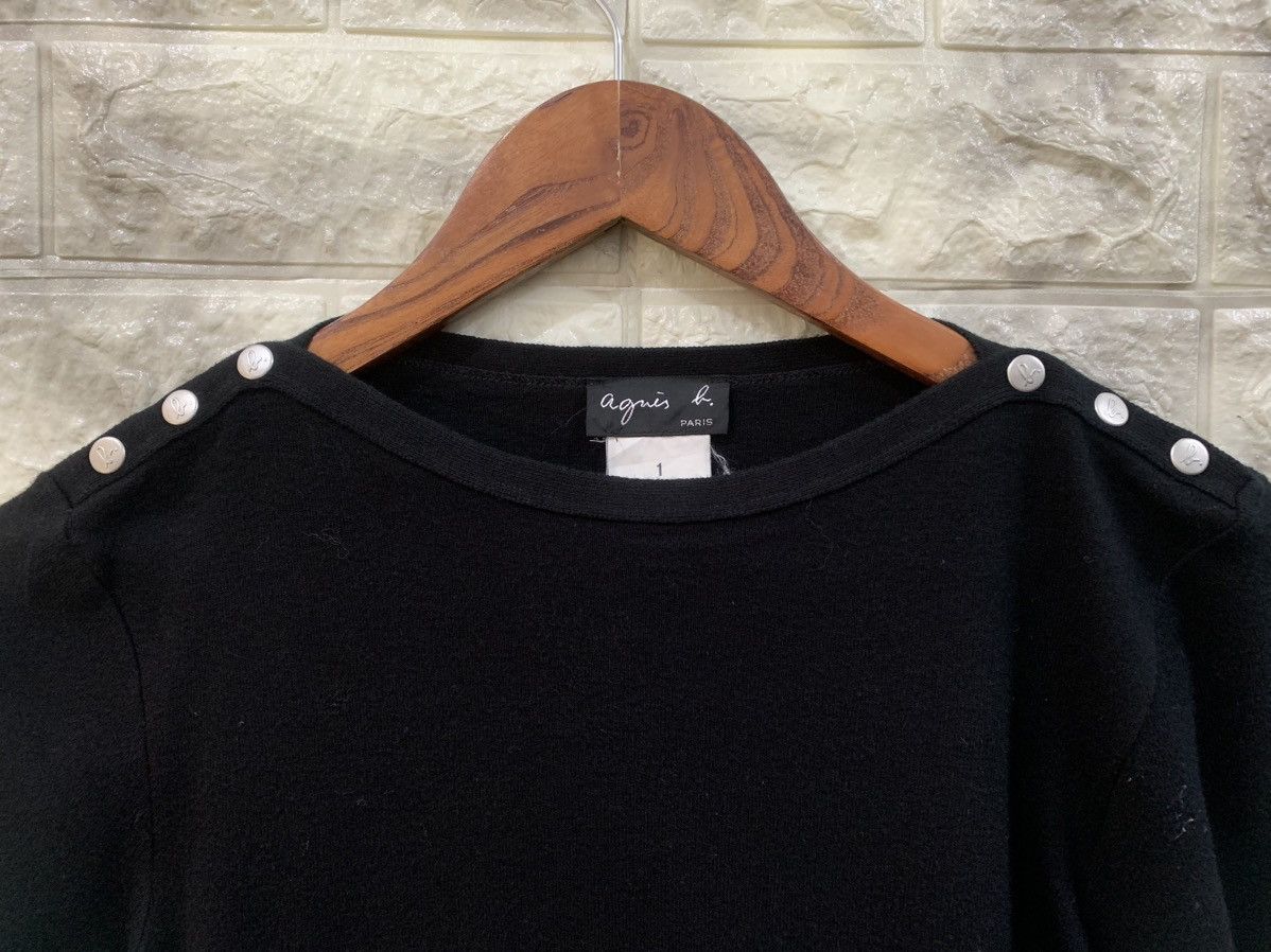 agnes b. Vintage Agnes B. Black Shirt Size XS / US 0-2 / IT 36-38 - 4 Thumbnail
