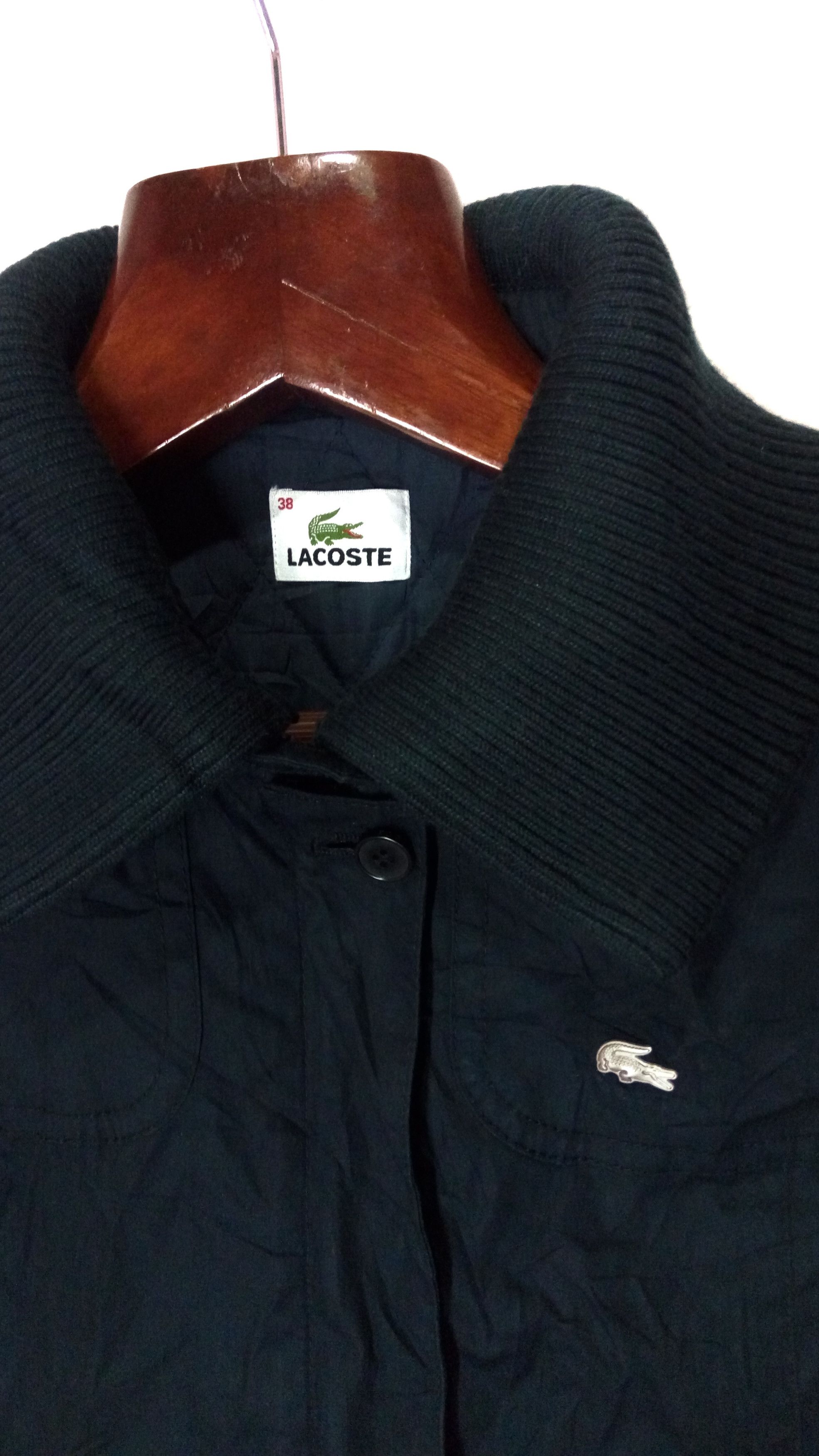 Lacoste Lacoste parka long jacket dark blue color Size US S / EU 44-46 / 1 - 4 Thumbnail