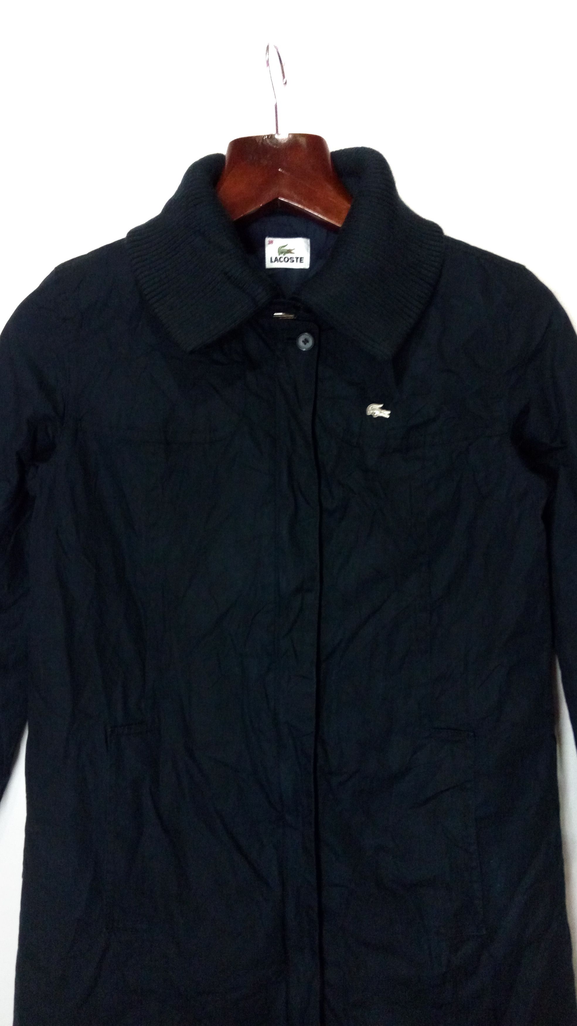 Lacoste Lacoste parka long jacket dark blue color Size US S / EU 44-46 / 1 - 3 Thumbnail