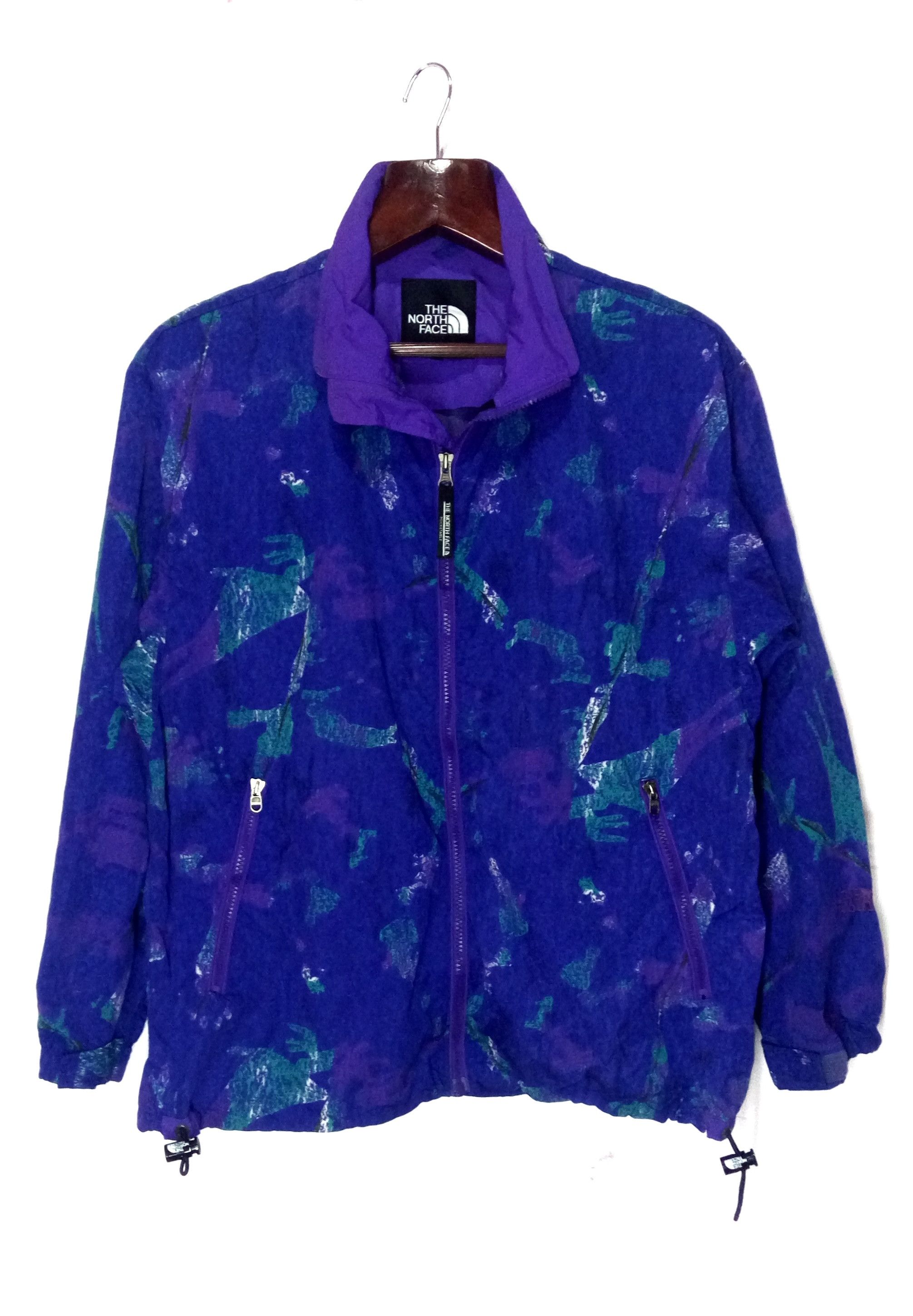 The North Face The North Face blue floral windbreaker sweater Size US L / EU 52-54 / 3 - 1 Thumbnail
