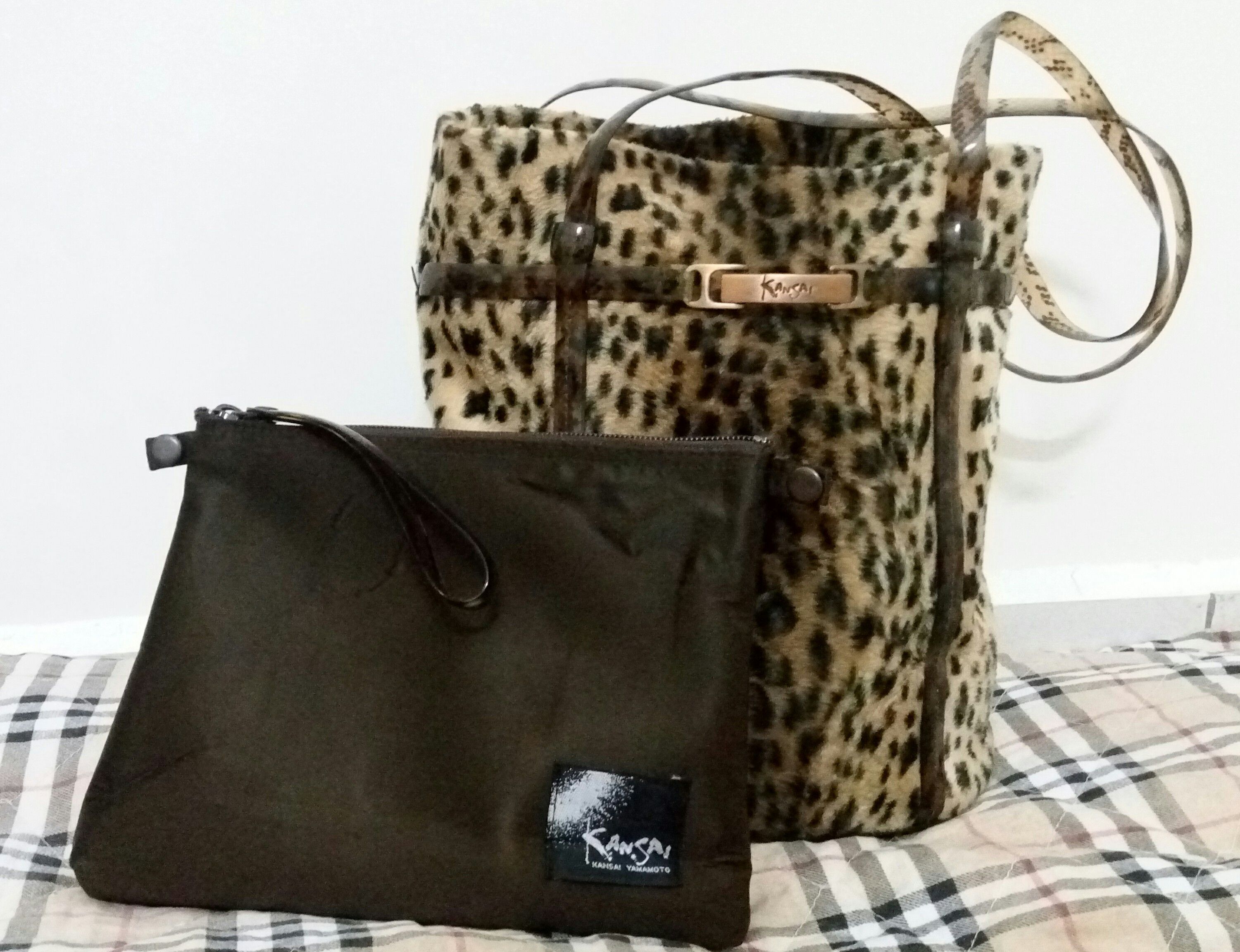 Designer × Issey Miyake × Kansai Yamamoto Kansai Yamamoto leopard tote bag bucket bag Size ONE SIZE - 1 Thumbnail