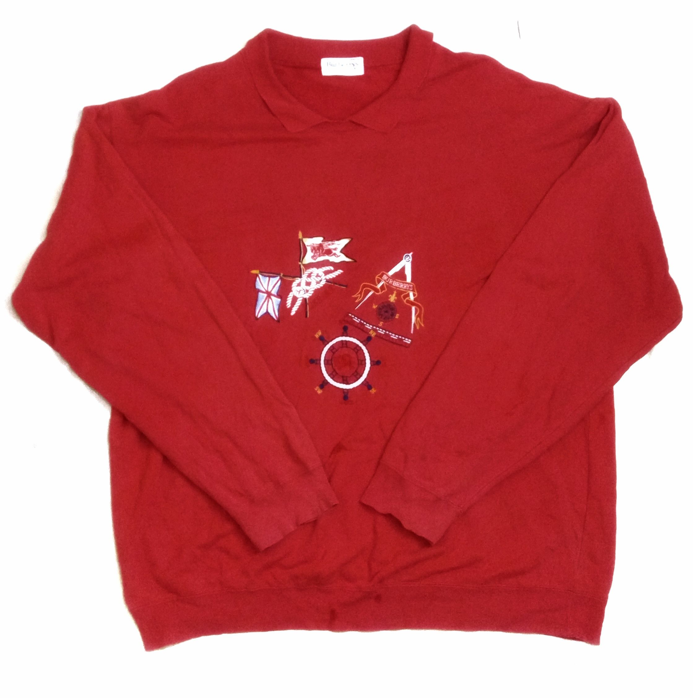 Burberry Burberry London embroidered logo sweatshirt over size xxl Size US XXL / EU 58 / 5 - 1 Thumbnail