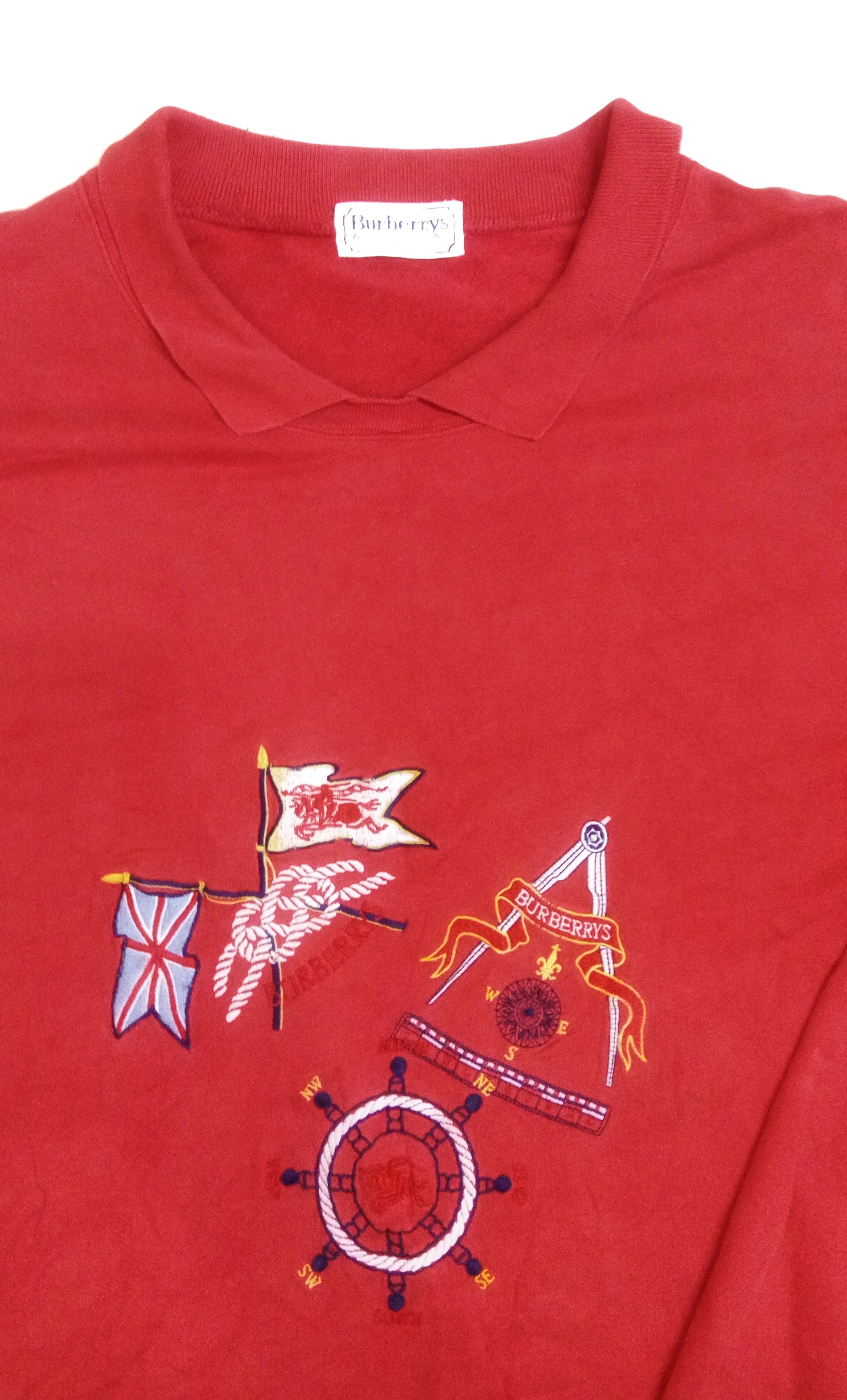 Burberry Burberry London embroidered logo sweatshirt over size xxl Size US XXL / EU 58 / 5 - 2 Thumbnail