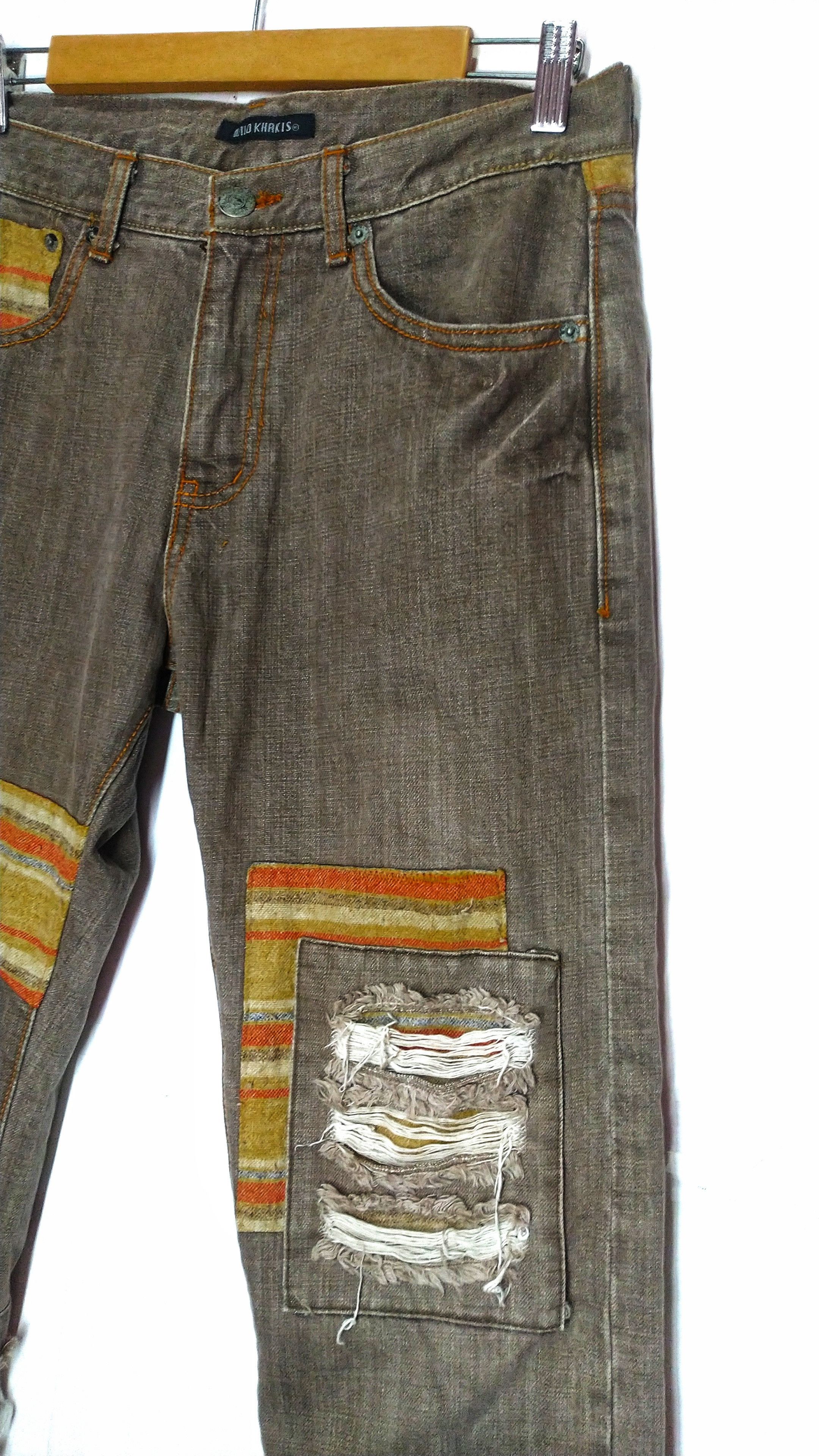 Japanese Brand × Seditionaries Wild Khakis patchwork distressed denim Size US 32 / EU 48 - 3 Thumbnail