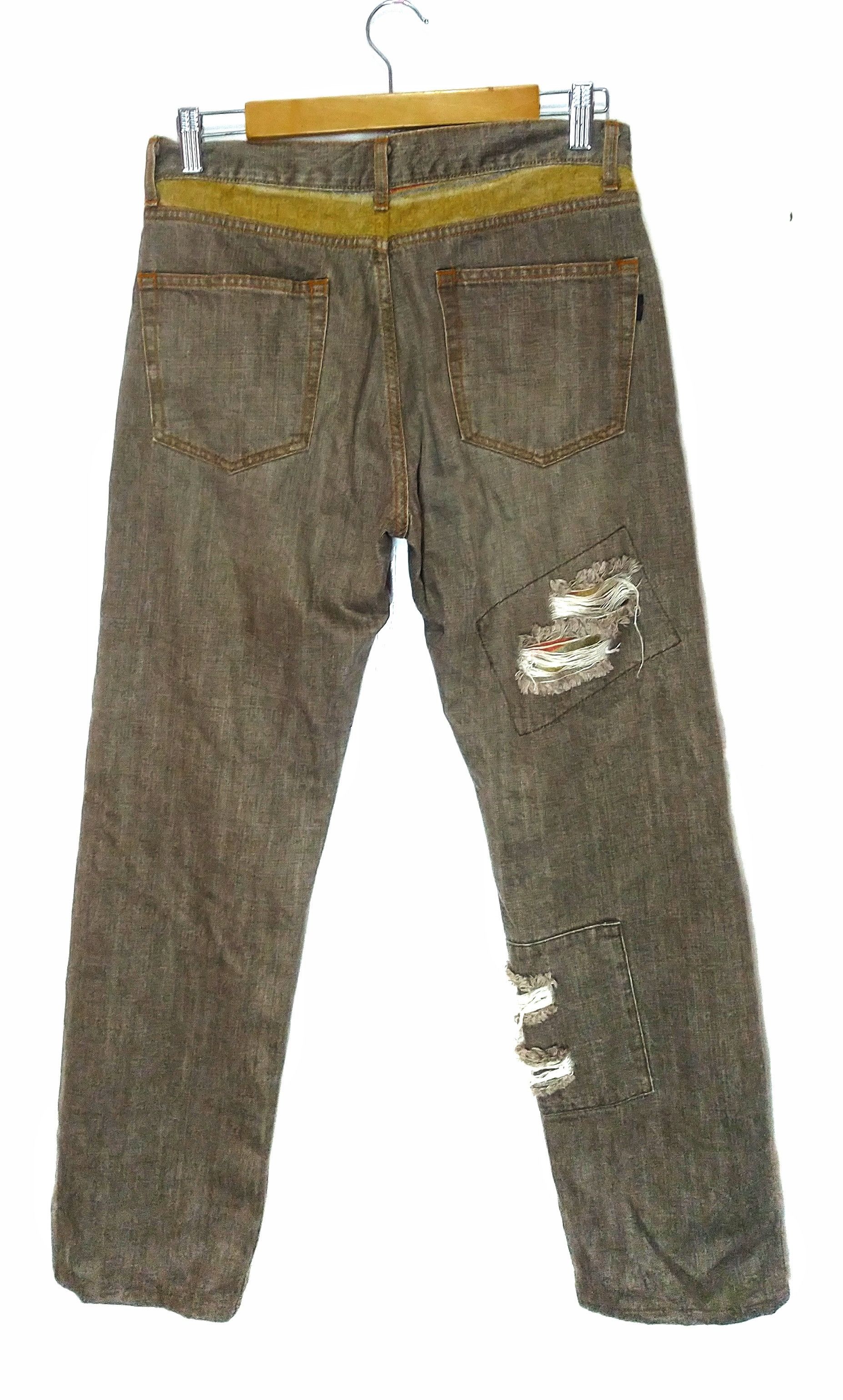 Japanese Brand × Seditionaries Wild Khakis patchwork distressed denim Size US 32 / EU 48 - 6 Thumbnail