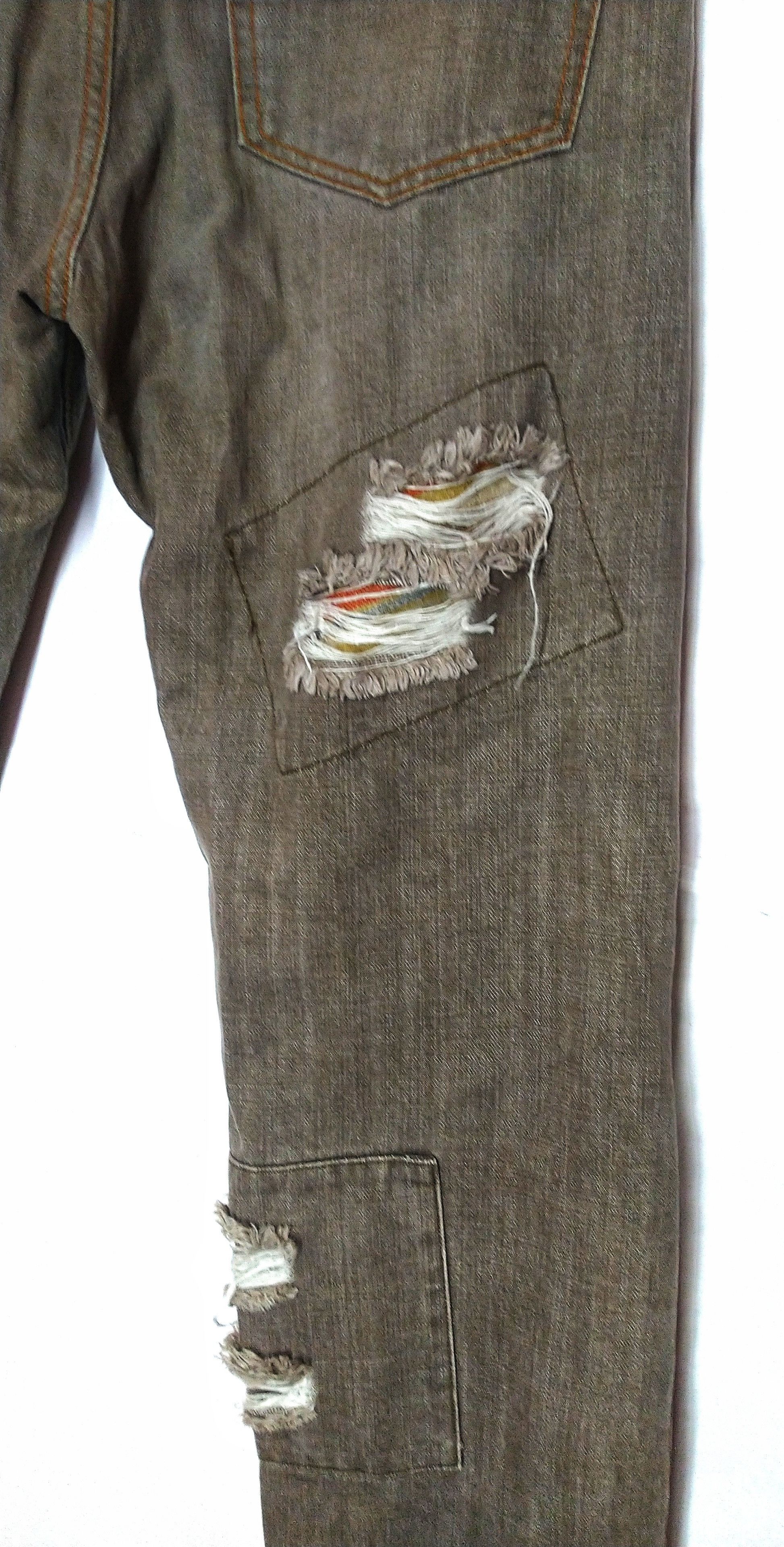 Japanese Brand × Seditionaries Wild Khakis patchwork distressed denim Size US 32 / EU 48 - 7 Thumbnail