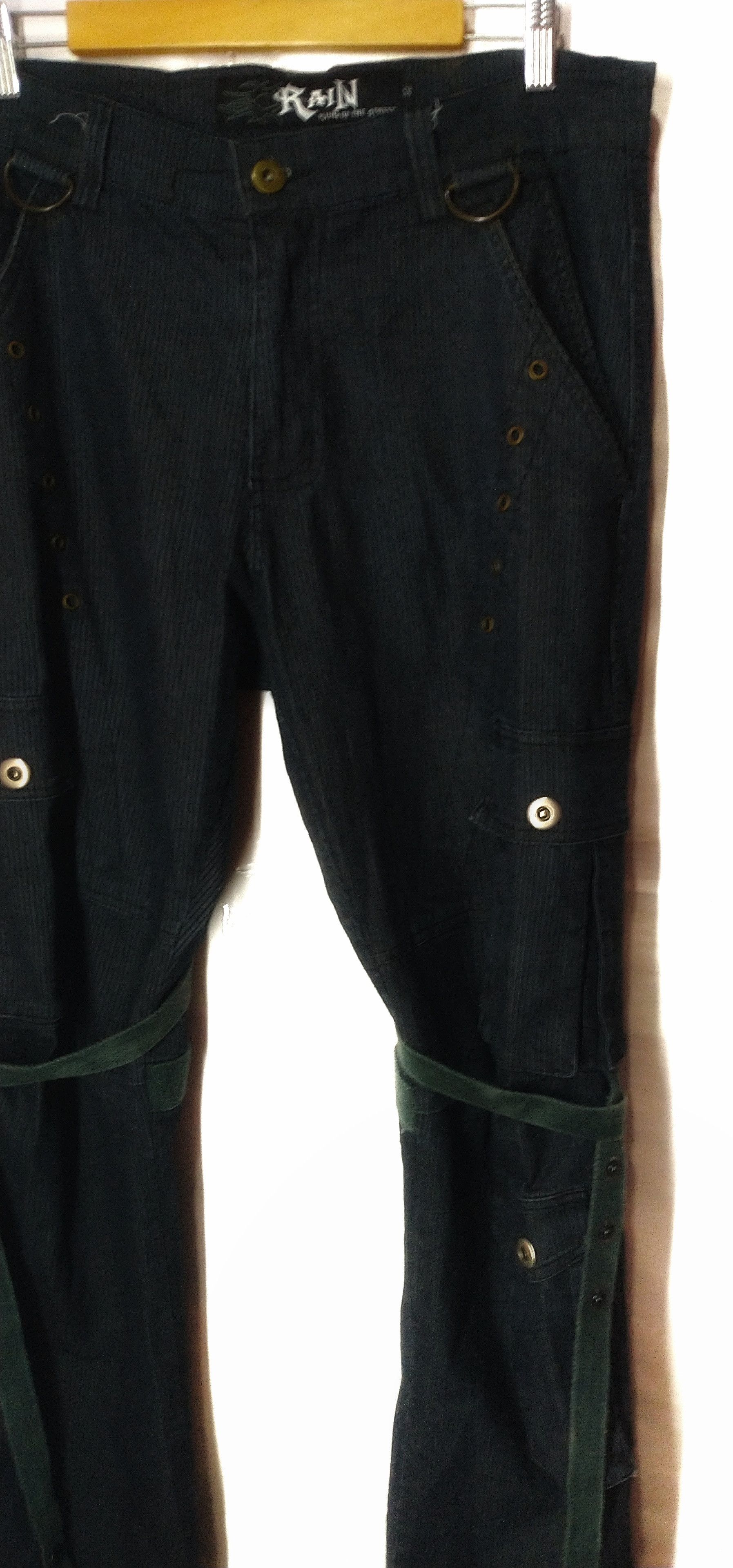 Japanese Brand Vlone Raf Simon style RAIN bondage cargo pant punk fashion Size US 34 / EU 50 - 7 Thumbnail