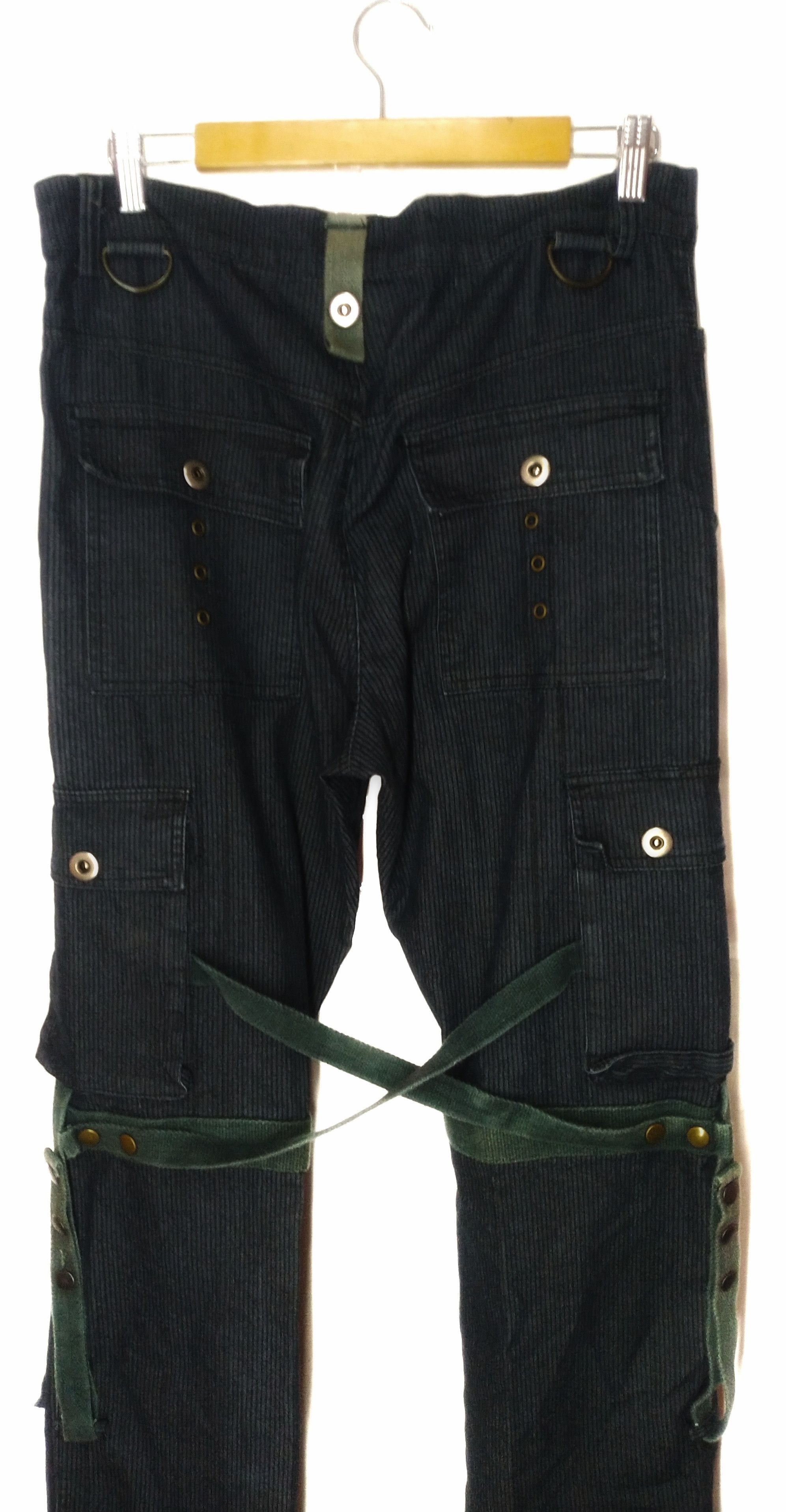 Japanese Brand Vlone Raf Simon style RAIN bondage cargo pant punk fashion Size US 34 / EU 50 - 2 Thumbnail