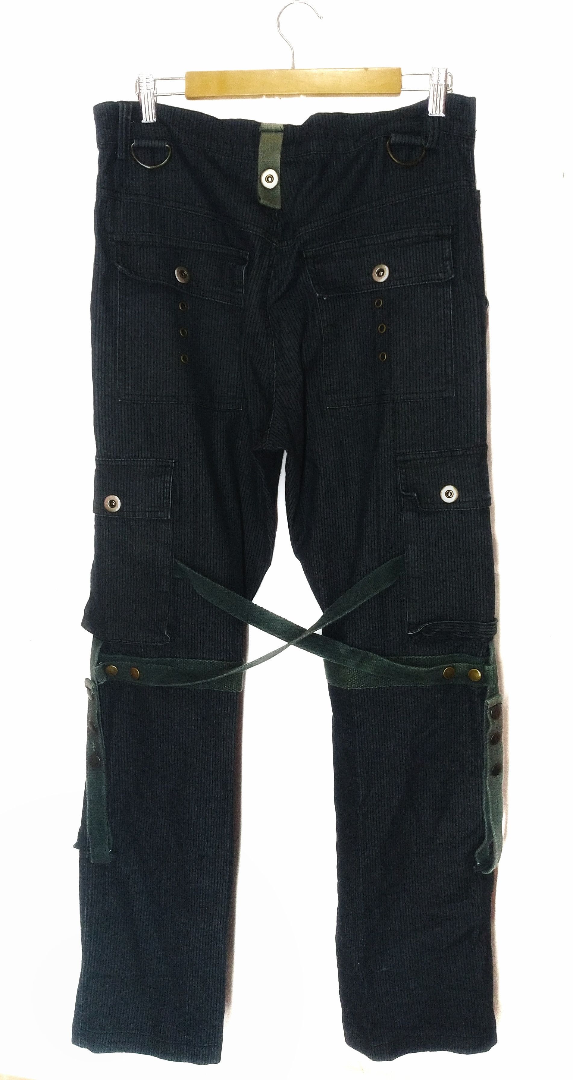 Japanese Brand Vlone Raf Simon style RAIN bondage cargo pant punk fashion Size US 34 / EU 50 - 1 Thumbnail