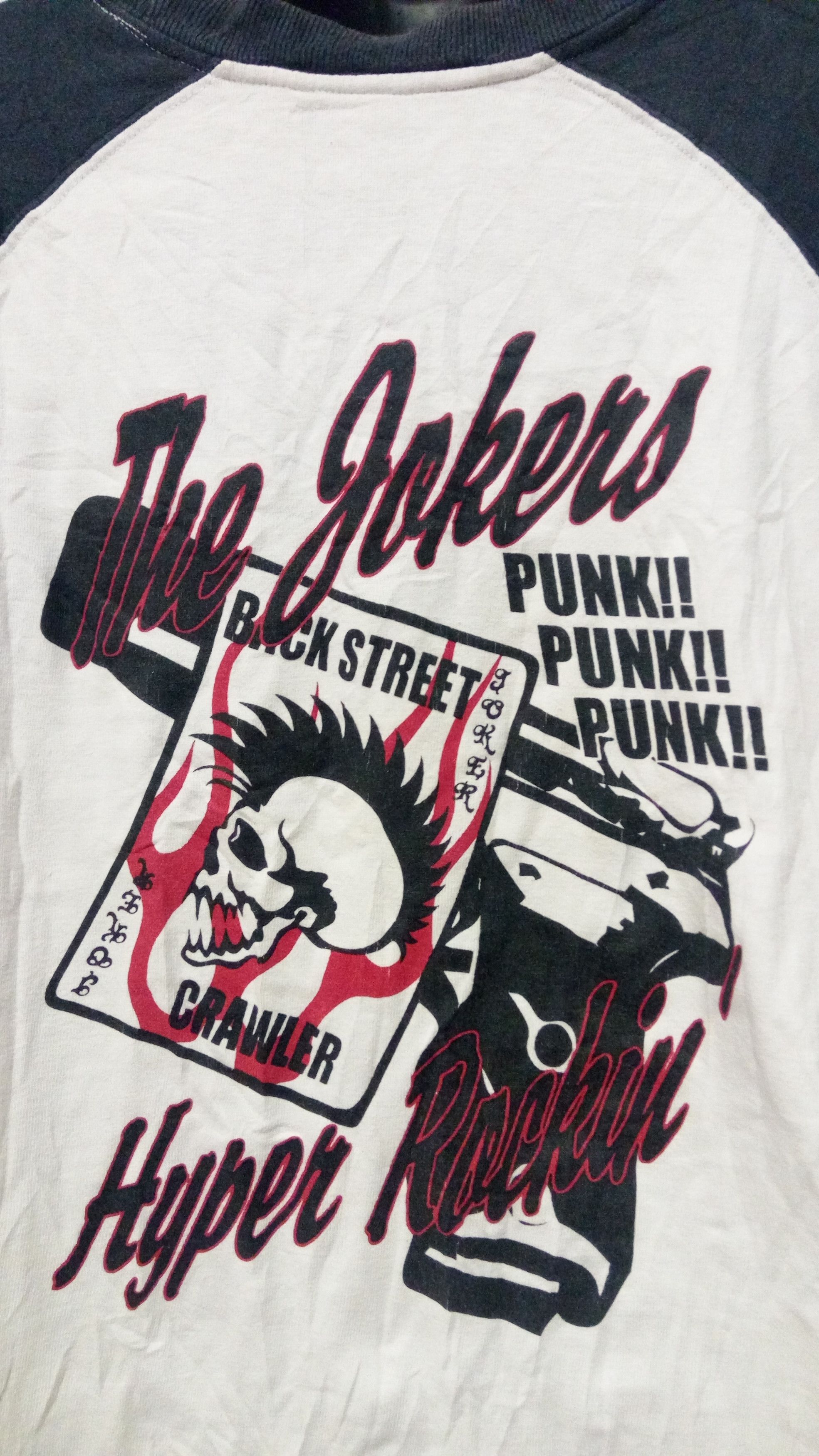 Band Tees Band BACK STREET CRAWLER THE JOKERS punk t shirt Size US L / EU 52-54 / 3 - 4 Thumbnail