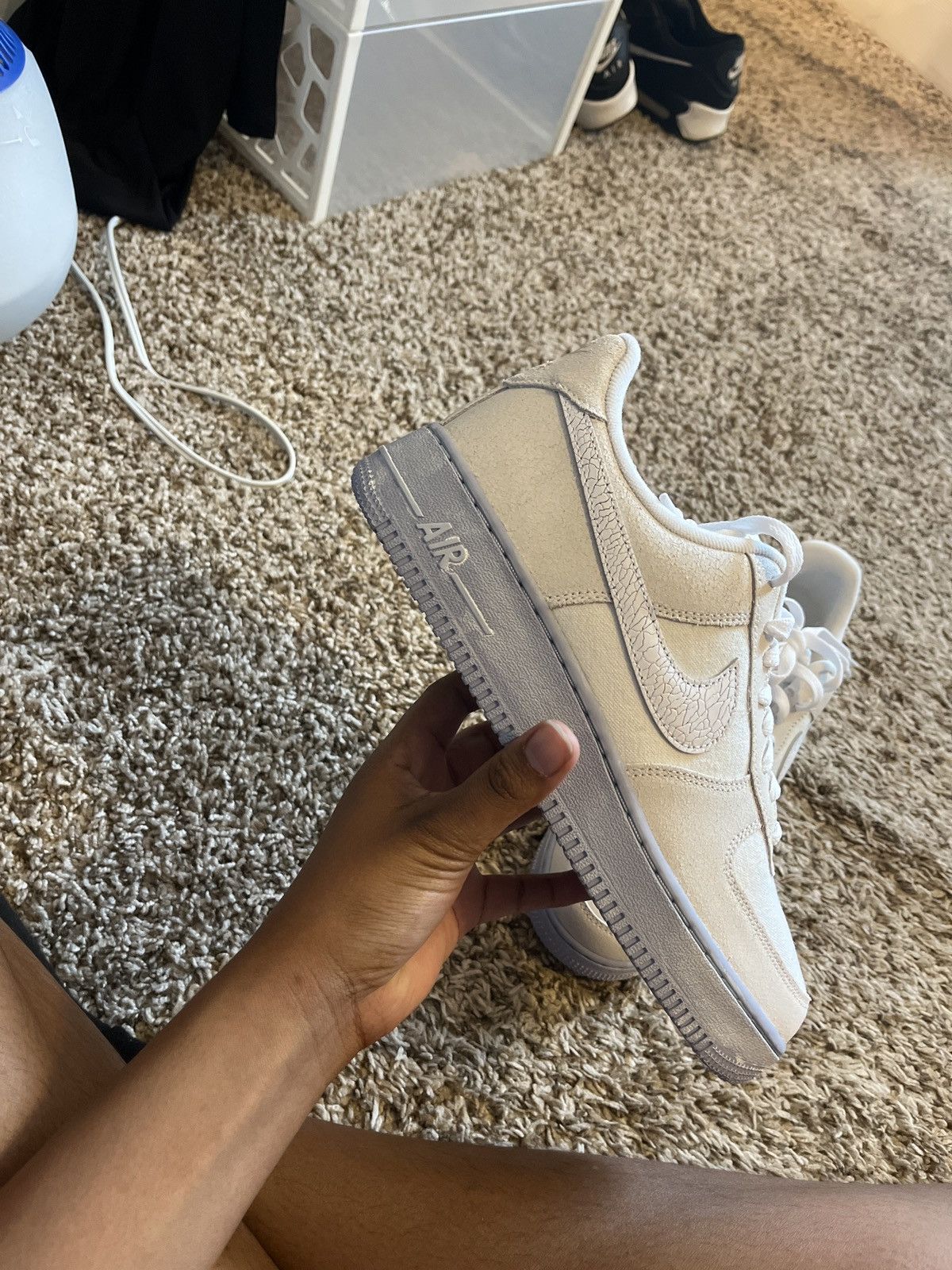 light blue air force 1s