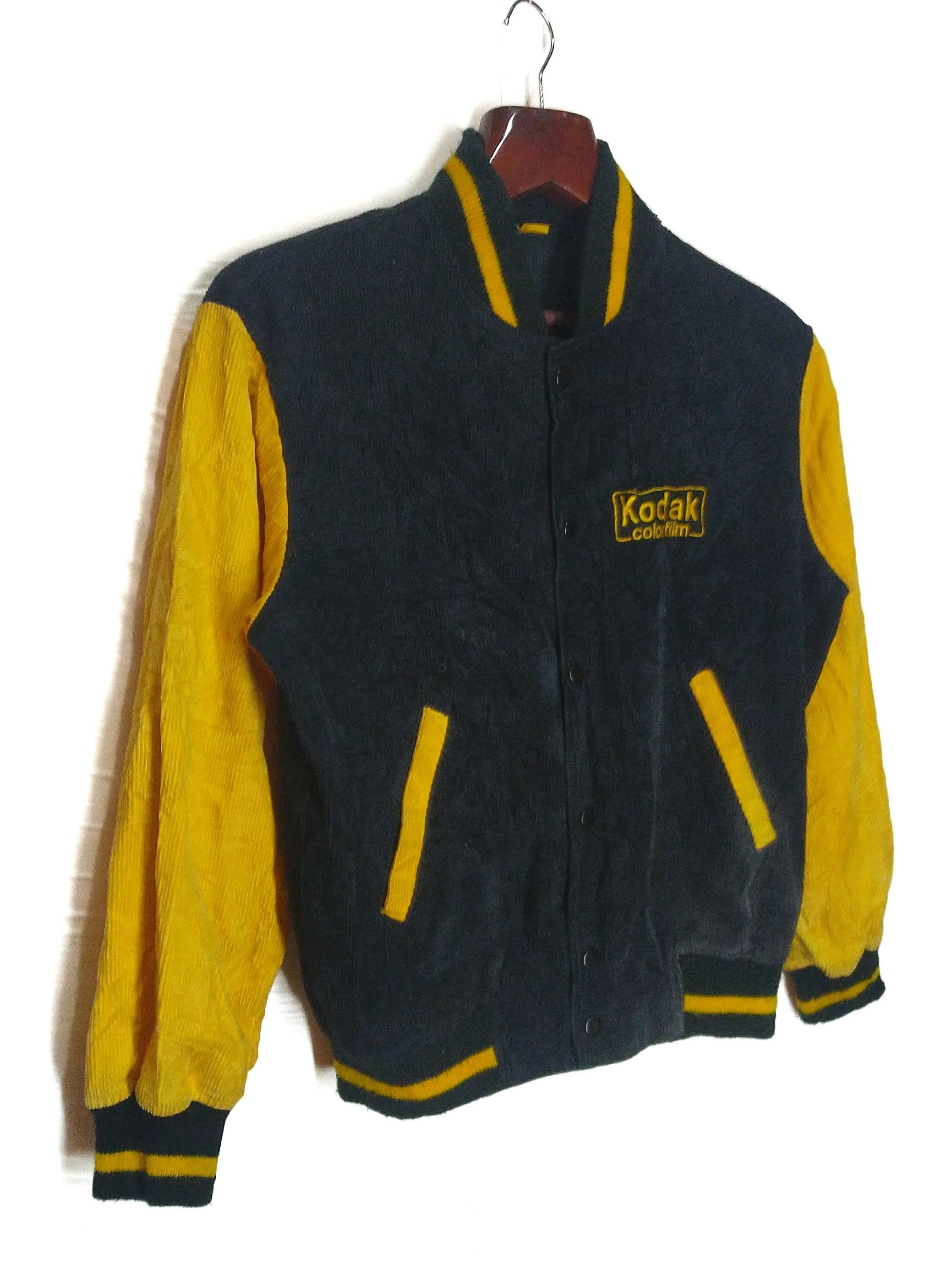 Kodak × Vintage Vintage 80's Kodak Film Varsity Jacket Corduroy Size US L / EU 52-54 / 3 - 3 Thumbnail