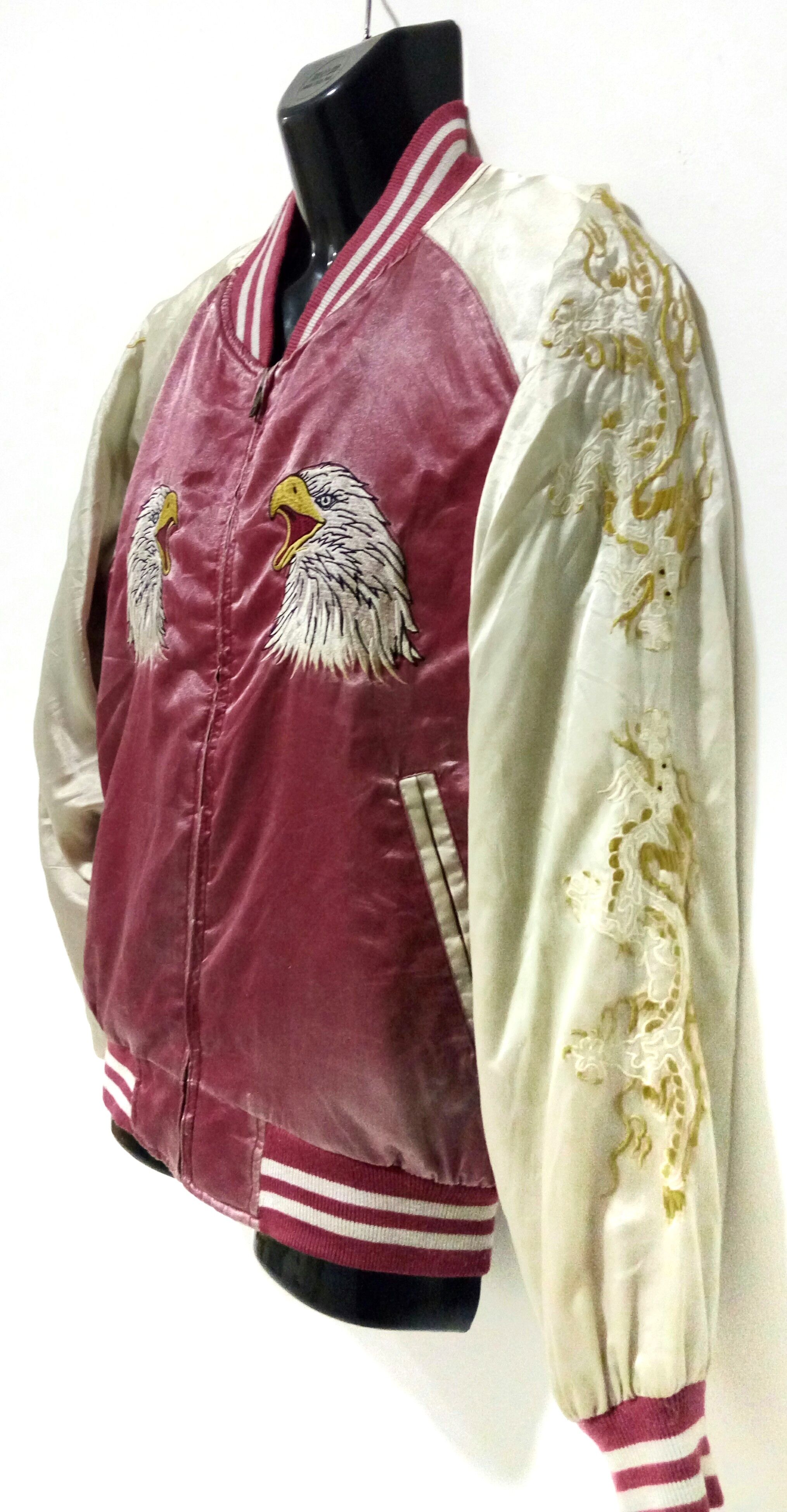 Japanese Brand Embroidery eagle dragon sukajan souvenir japan jacket Size US L / EU 52-54 / 3 - 3 Thumbnail