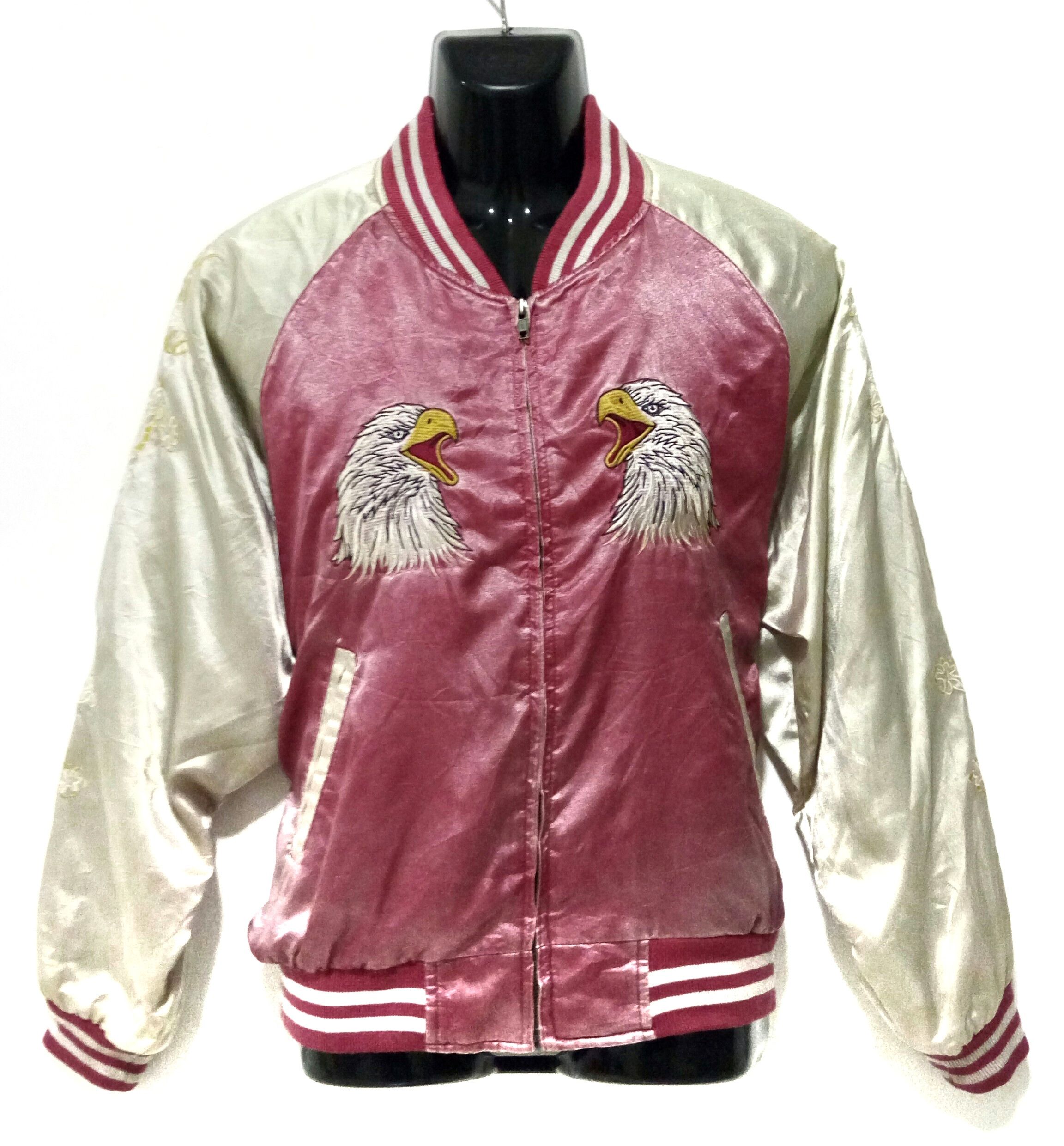 Japanese Brand Embroidery eagle dragon sukajan souvenir japan jacket Size US L / EU 52-54 / 3 - 2 Thumbnail