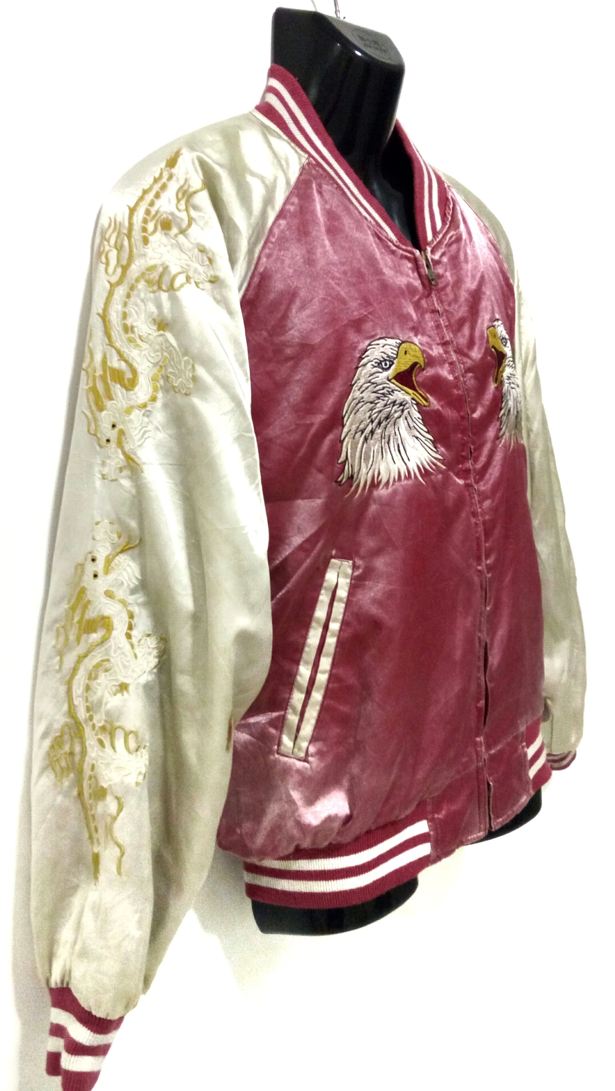 Japanese Brand Embroidery eagle dragon sukajan souvenir japan jacket Size US L / EU 52-54 / 3 - 4 Thumbnail